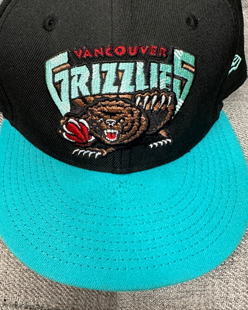 New Era Vancouver Grizzlies NBA Hardwood Classic Fitted Hat - Size 7 1/4