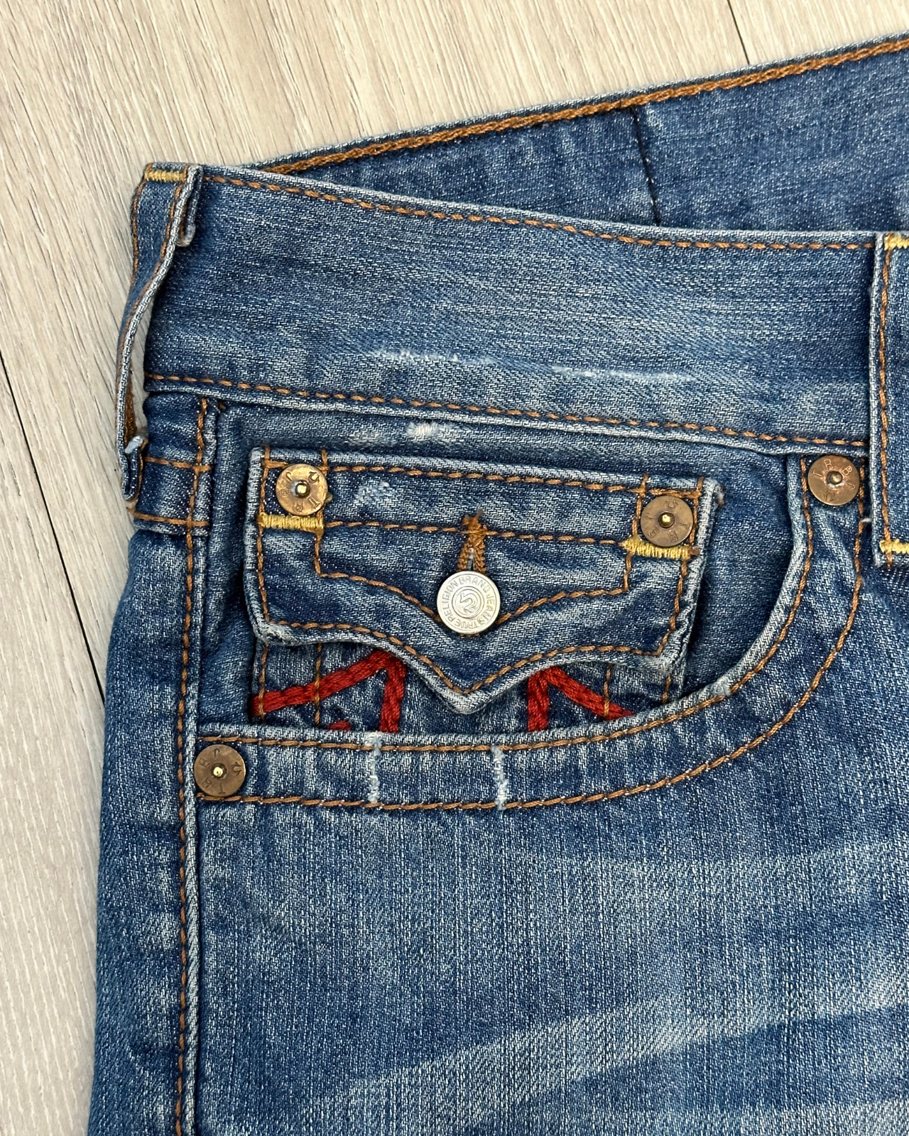 True Religion Straight Fit Jeans - Size 36x34