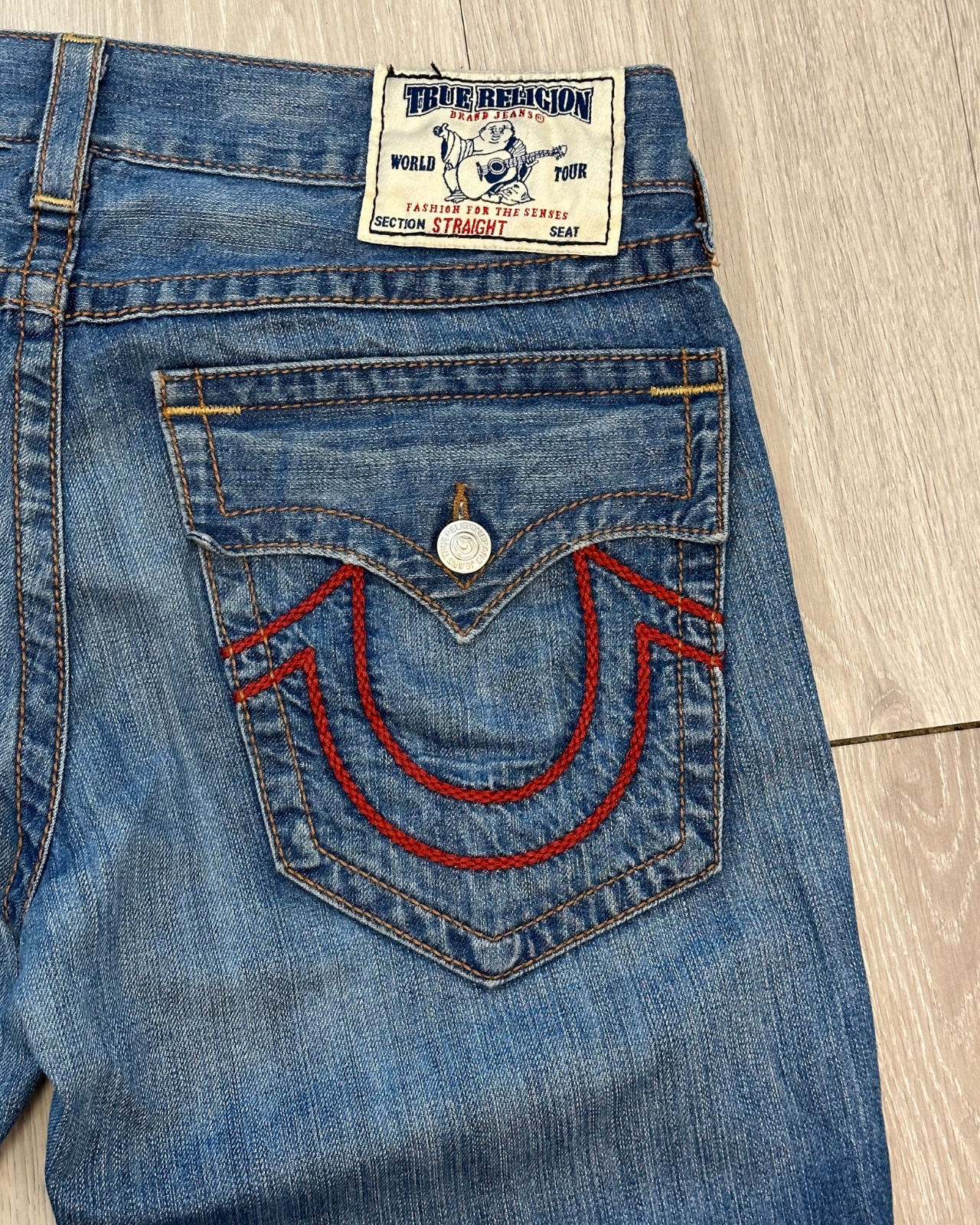True Religion Straight Fit Jeans - Size 36x34
