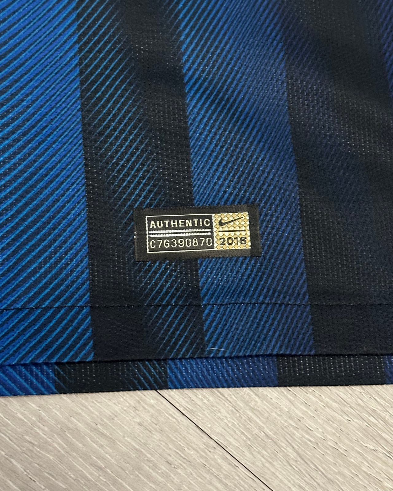 '16 Nike Inter Milan Soccer Jersey - Size XXL