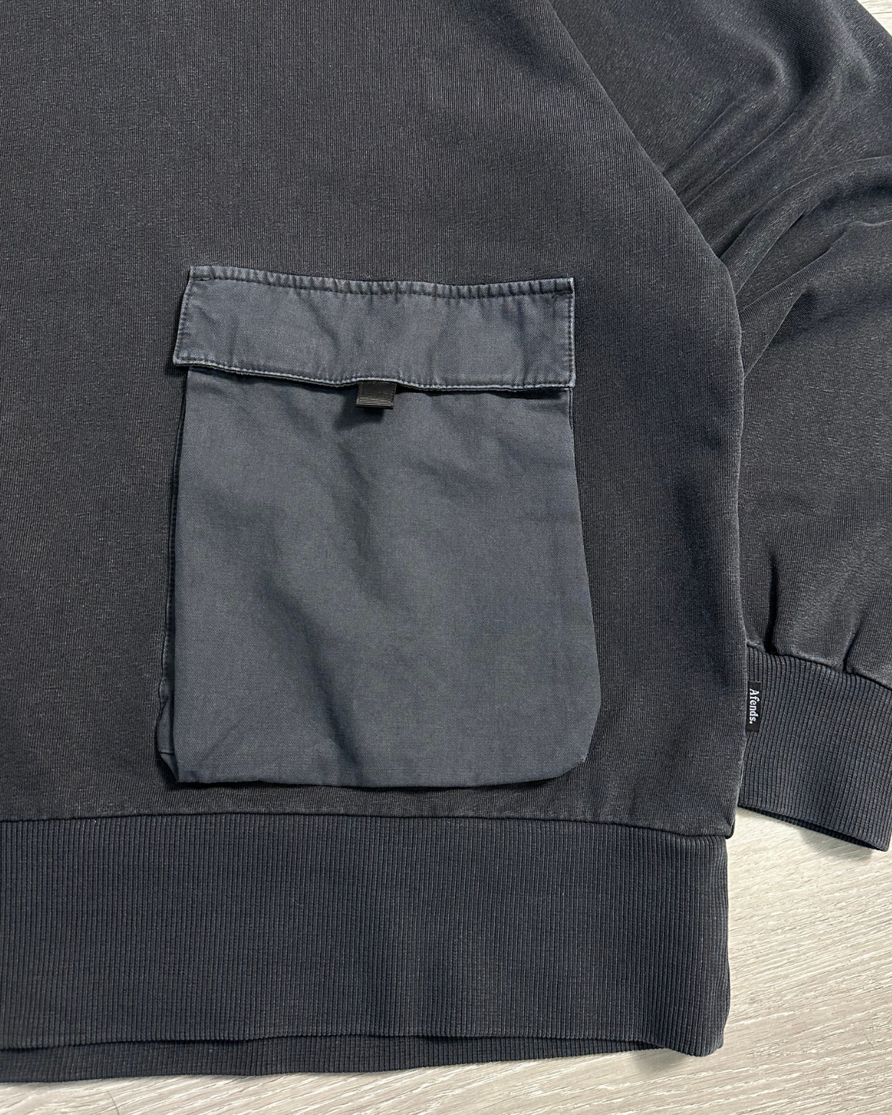 NWT - Afends House Arrest Hemp Hoodie / Faded Black