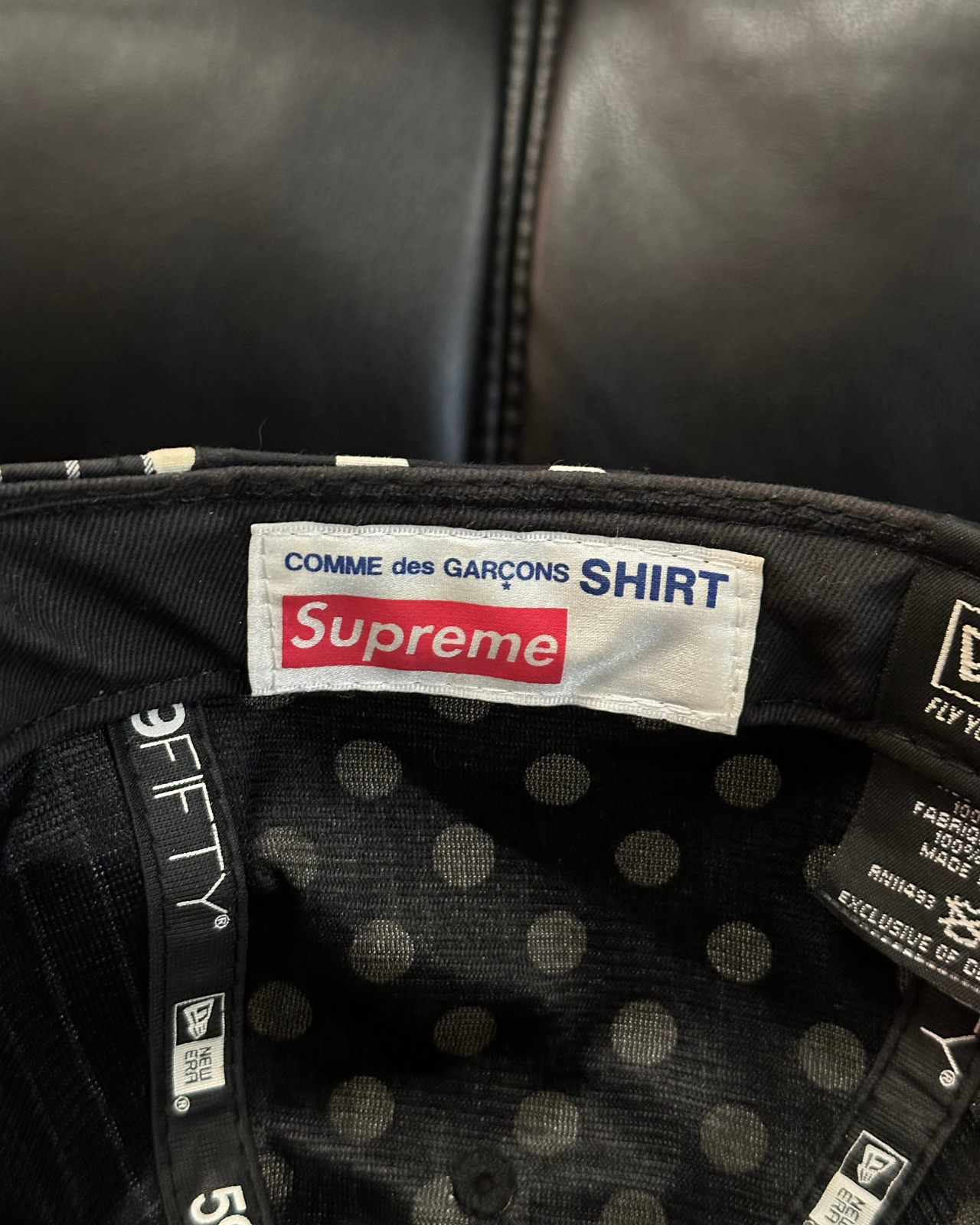 SS/14 Supreme x Comme Des Garcons New Era Fitted Hat - Size 7 3/8