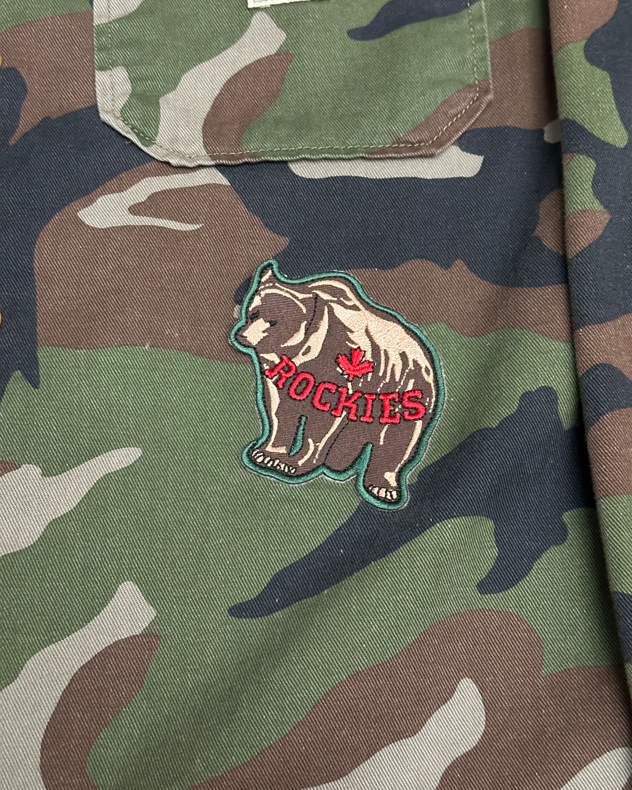 Denim & Supply Ralph Lauren Patch Camo Button-Up Shirt - Size S