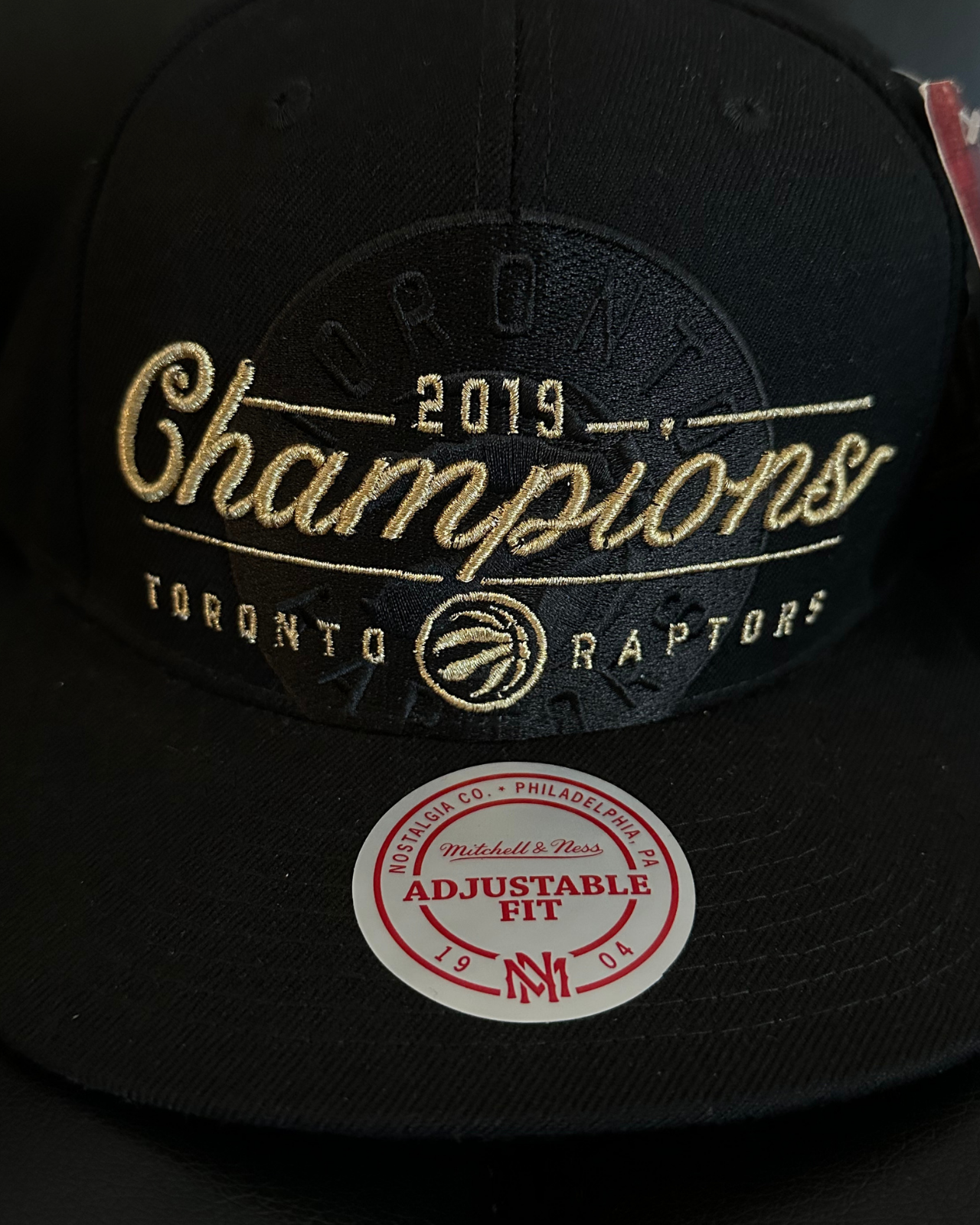 NWT 2019 Mitchell & Ness Toronto Raptors NBA Champions Snapback Hat
