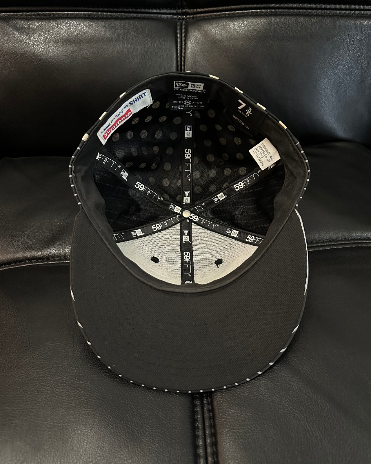 SS/14 Supreme x Comme Des Garcons New Era Fitted Hat - Size 7 3/8