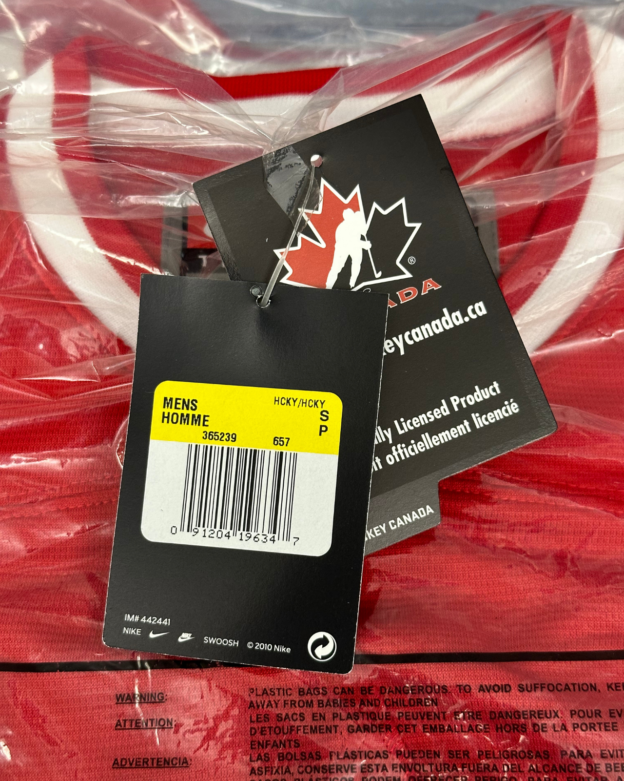 BNWT - '10 Nike Team Canada Olympics Hockey Jersey - Size S
