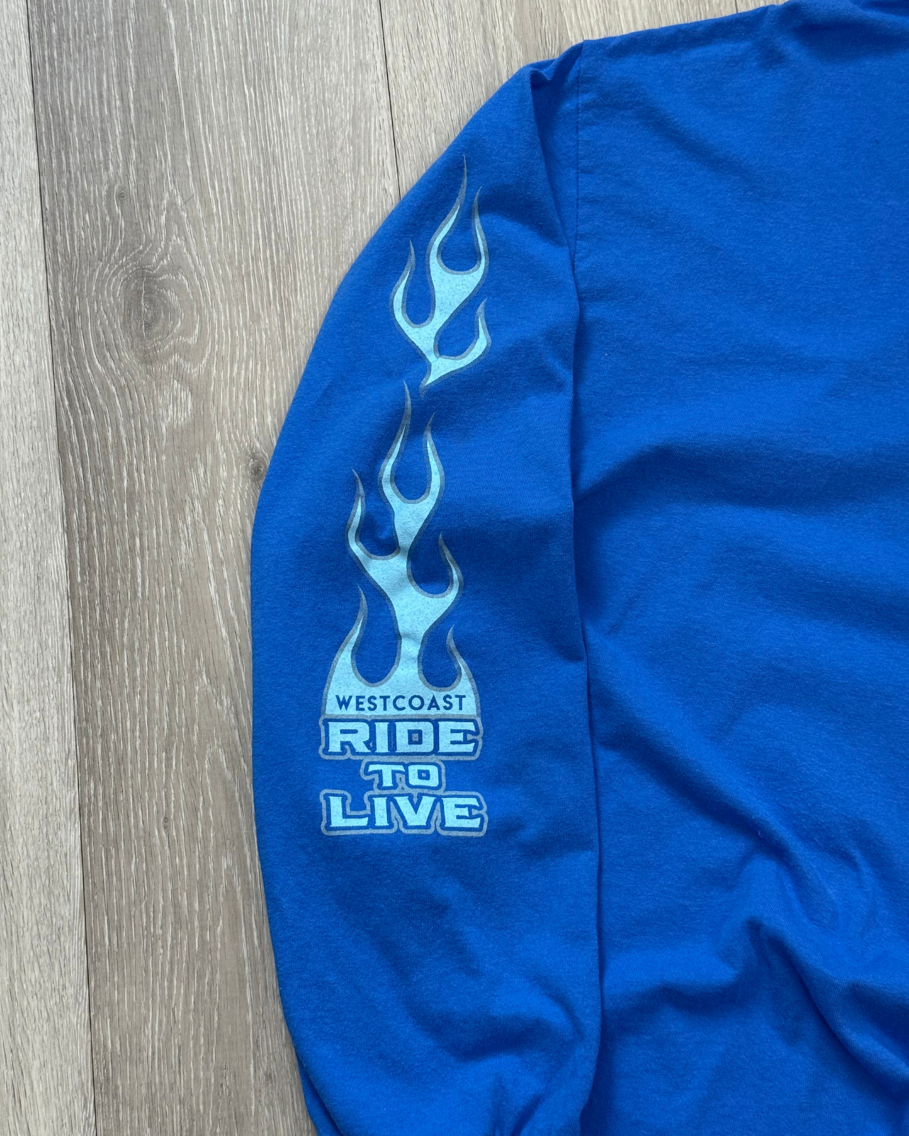 West Coast Motorcycle Ride To Live Long Sleeve T-Shirt - Size 2XL