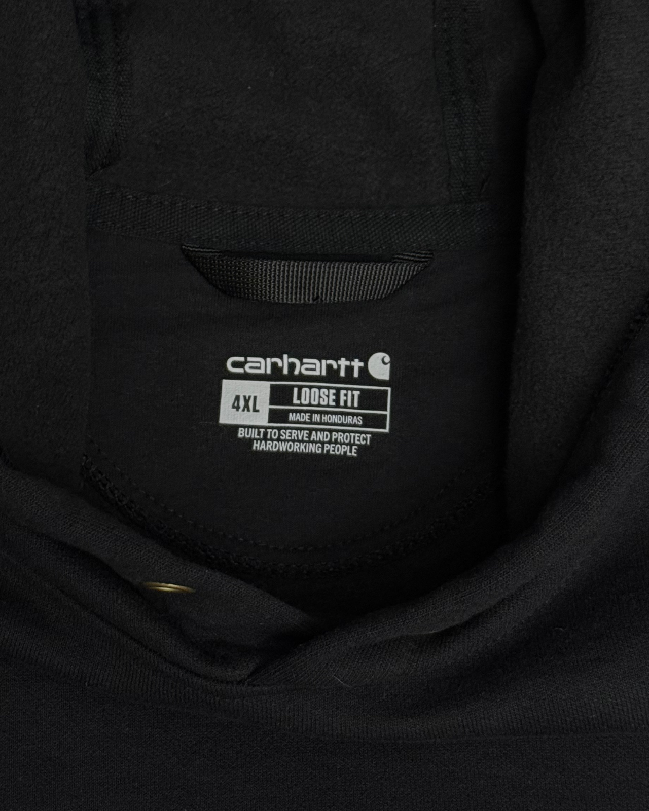 Carhartt Loose Fit Black Hoodie - Size 4XL