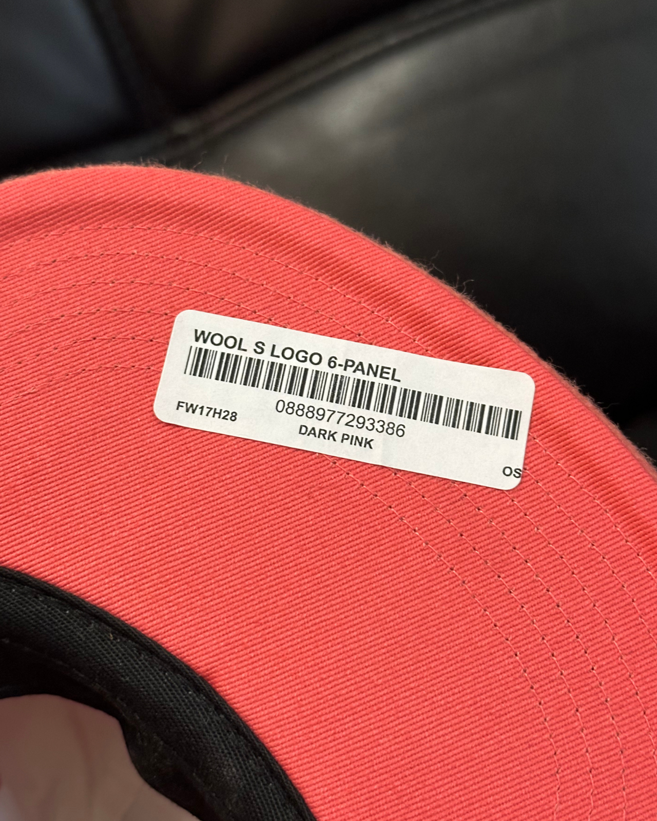 NWT - '17 Supreme S Logo Wool Strap Back Hat