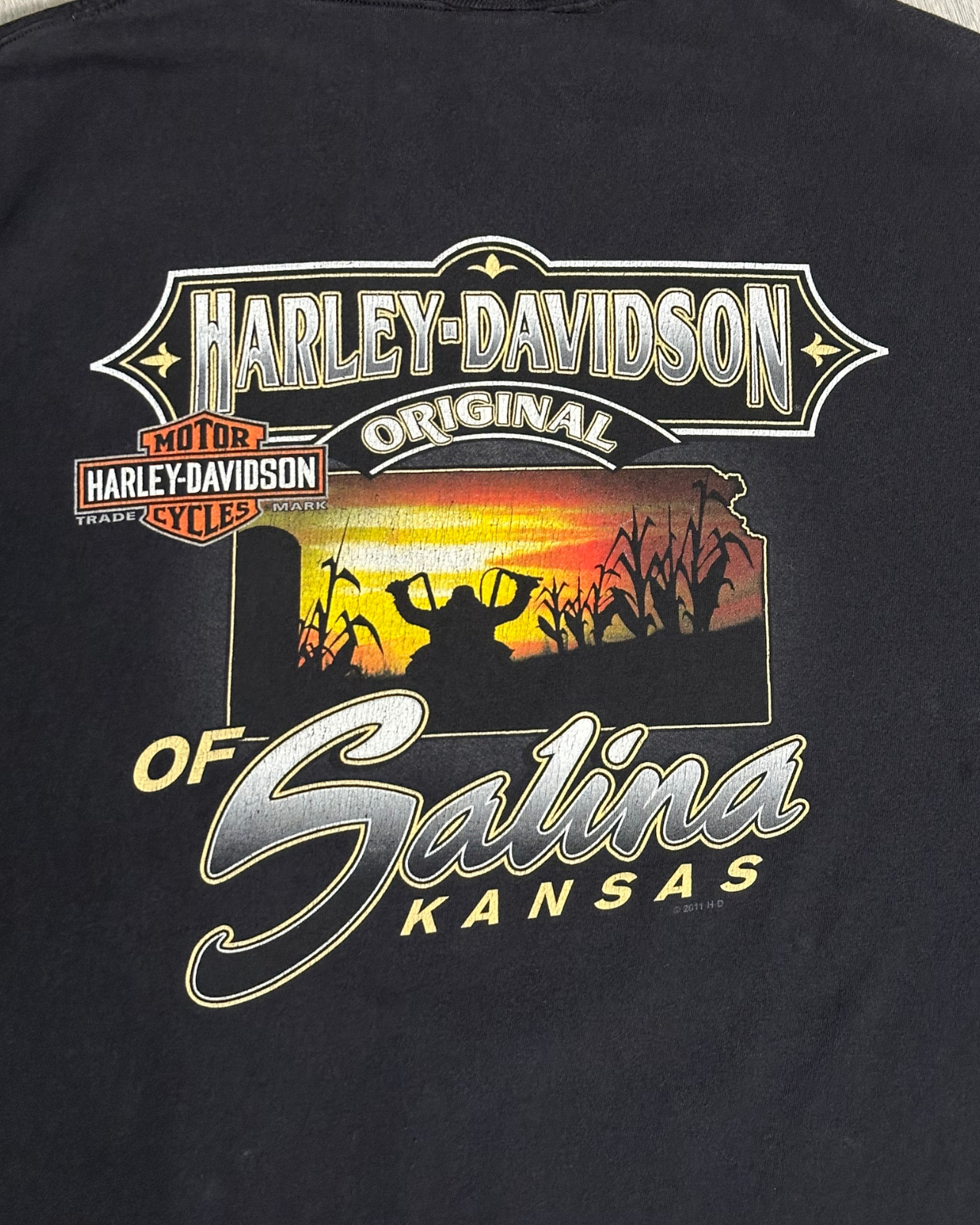 '11 Harley Davidson Salina Kansas T-Shirt - Size XL