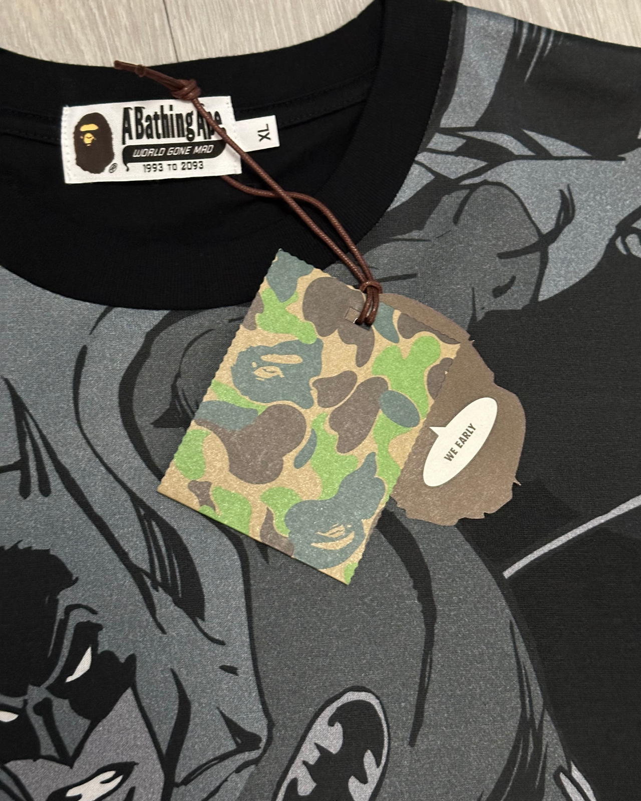 NWT - FW/20 BAPE x DC Batman AOP Relaxed T-Shirt - Size XL