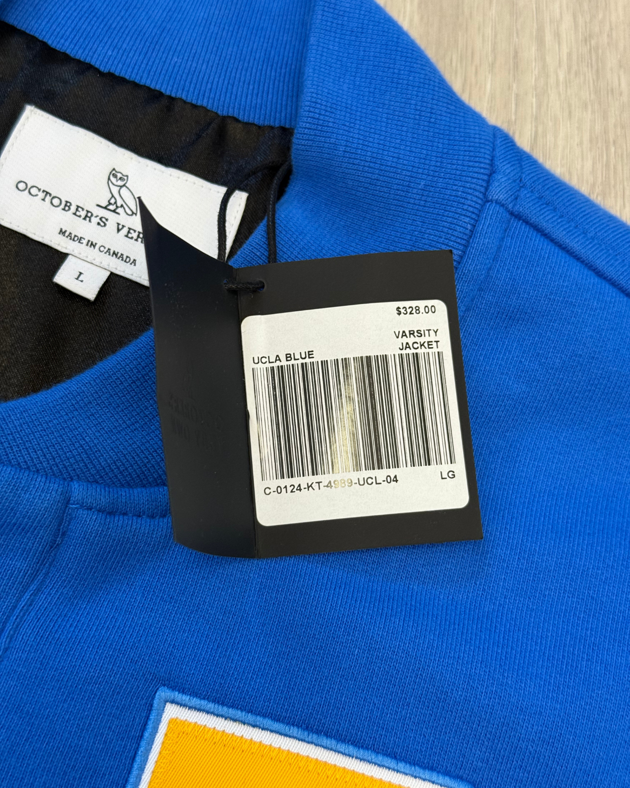 NWT - October's Very Own OVO x NCAA UCLA Bruins Varsity Jacket - Size L