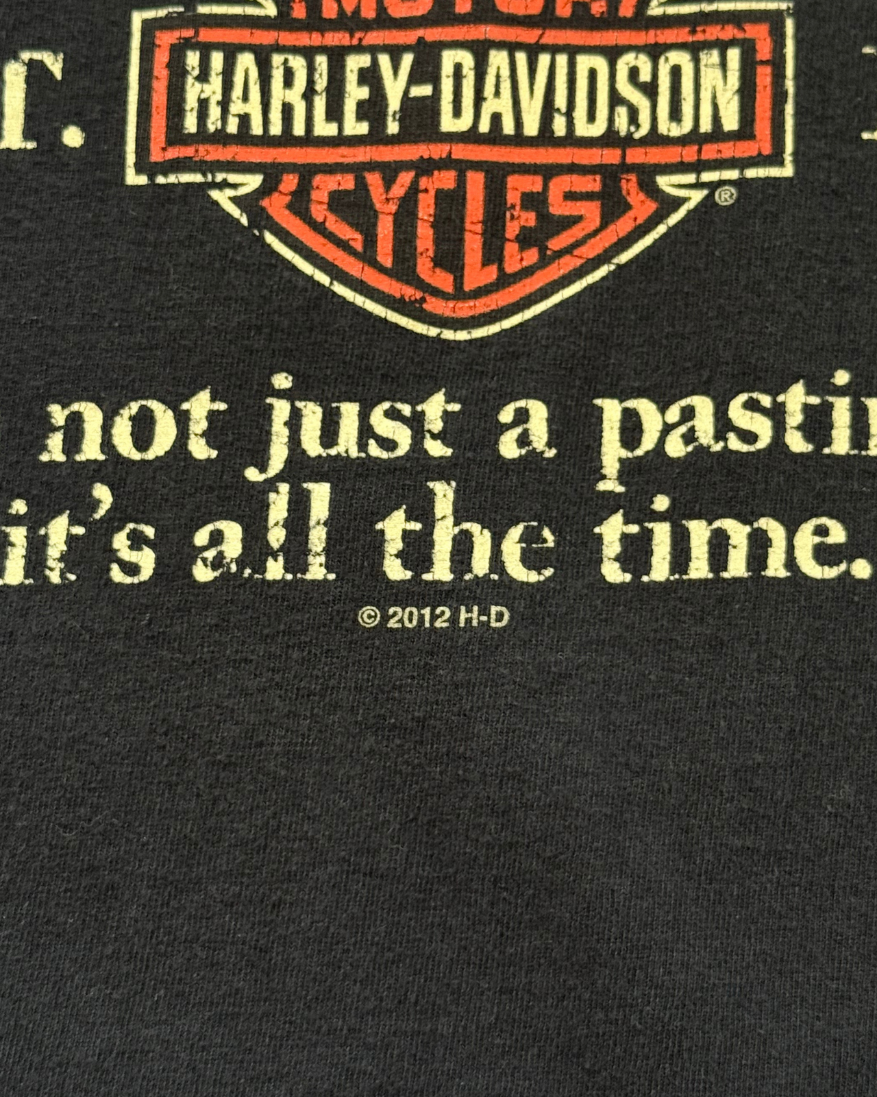 '12 Harley Davidson Hughesville Maryland T-Shirt - Size L