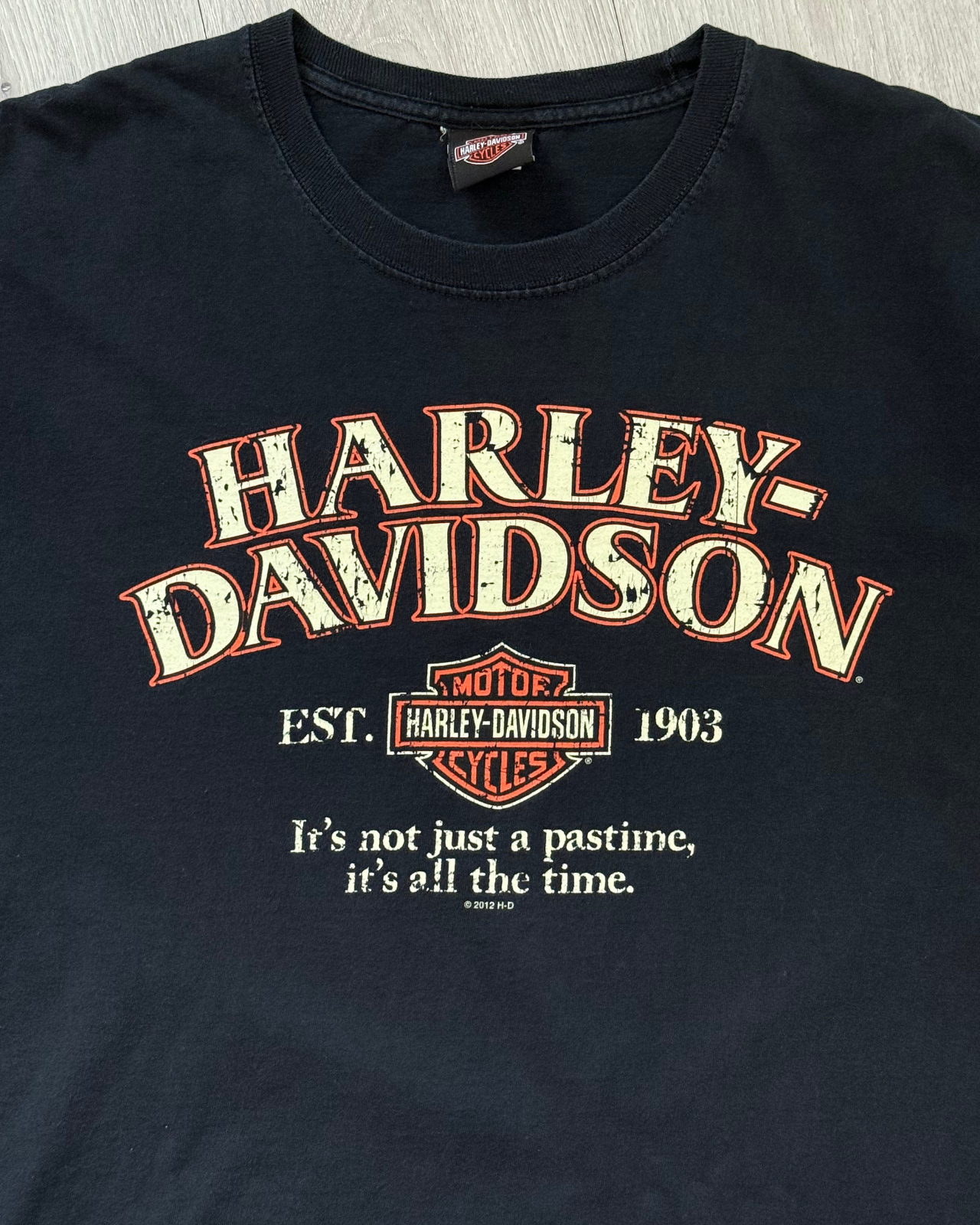 '12 Harley Davidson Hughesville Maryland T-Shirt - Size L