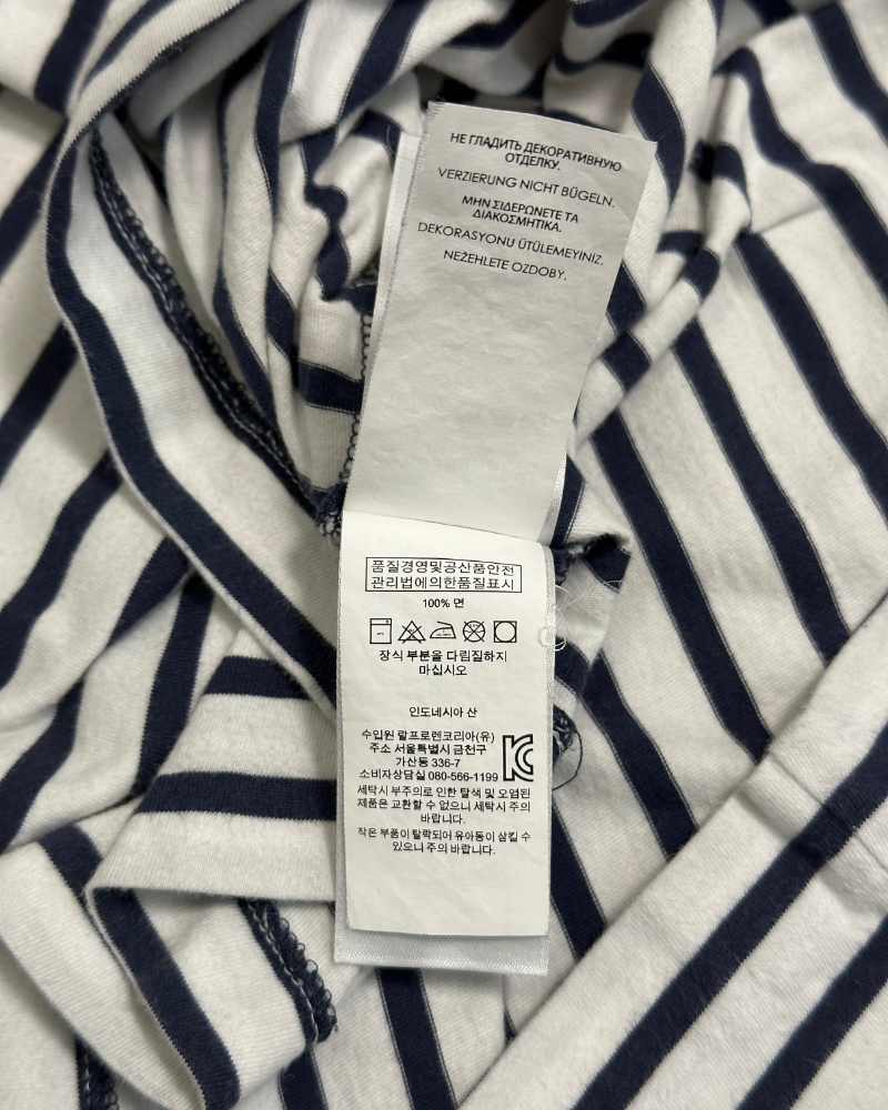 Polo Ralph Lauren Striped V-Neck Pocket T-Shirt - Size S