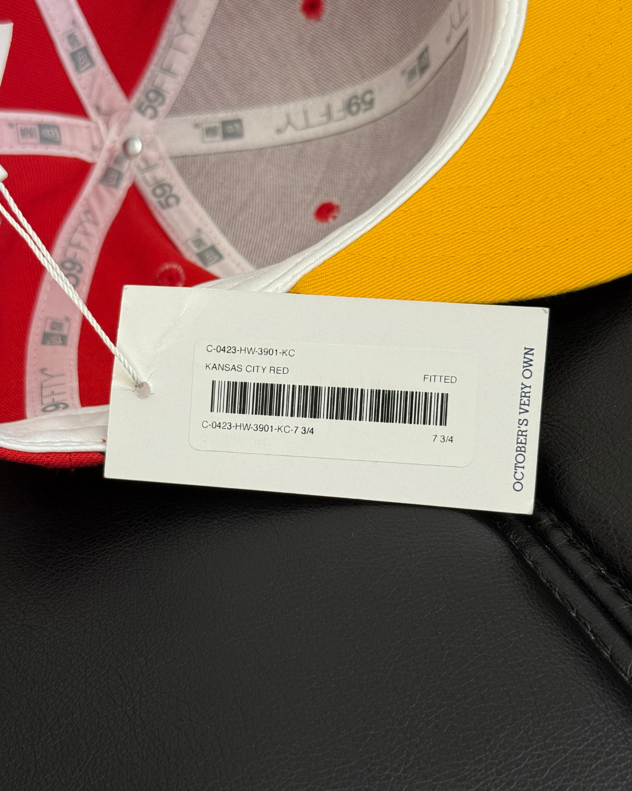 NWT - October's Very Own OVO x New Era x NFL Kansas City Chiefs Fitted Hat - Size 7 3/4