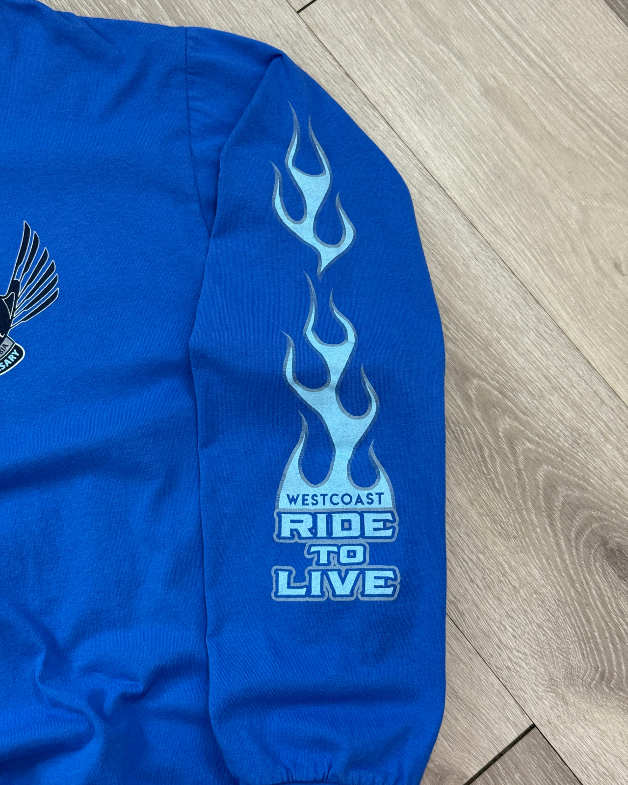 West Coast Motorcycle Ride To Live Long Sleeve T-Shirt - Size 2XL