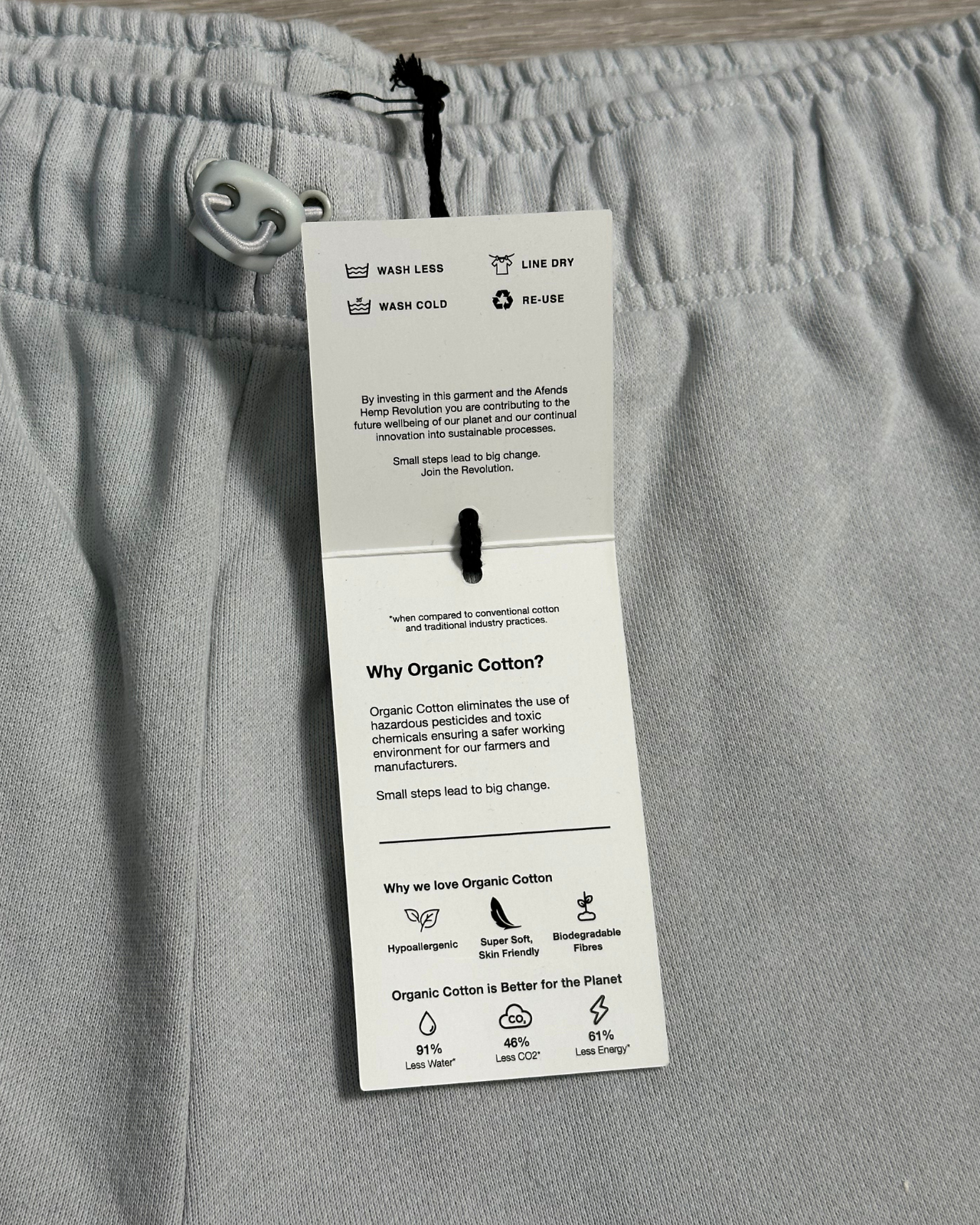 NWT - Afends Conditional Unisex Organic Sweat Short / Smoke