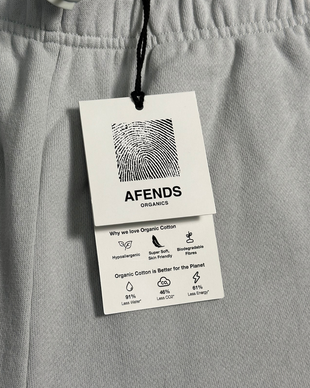 NWT - Afends Conditional Unisex Organic Sweat Short / Smoke