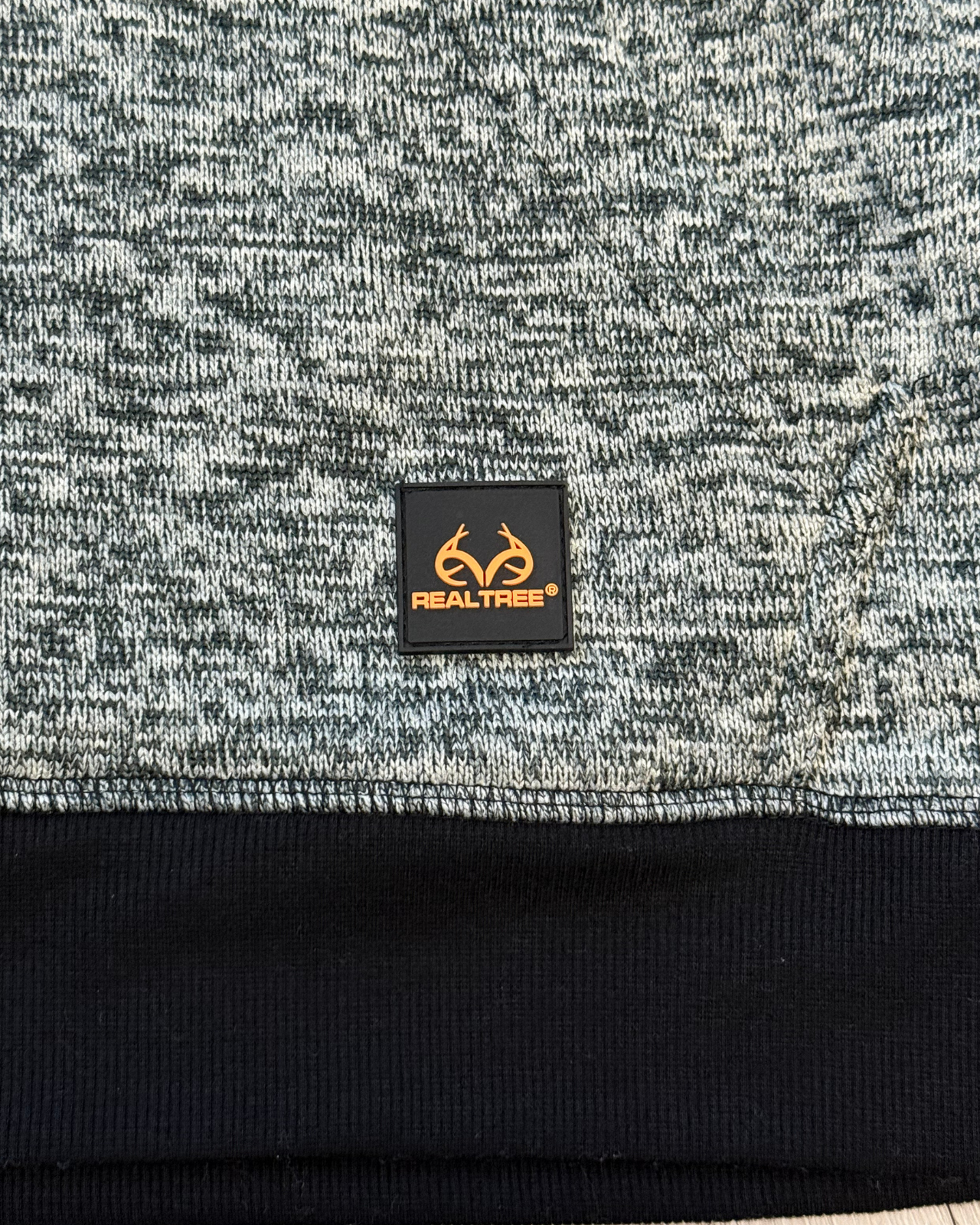 RealTree Logo Grey/Black Hoodie - Size XL