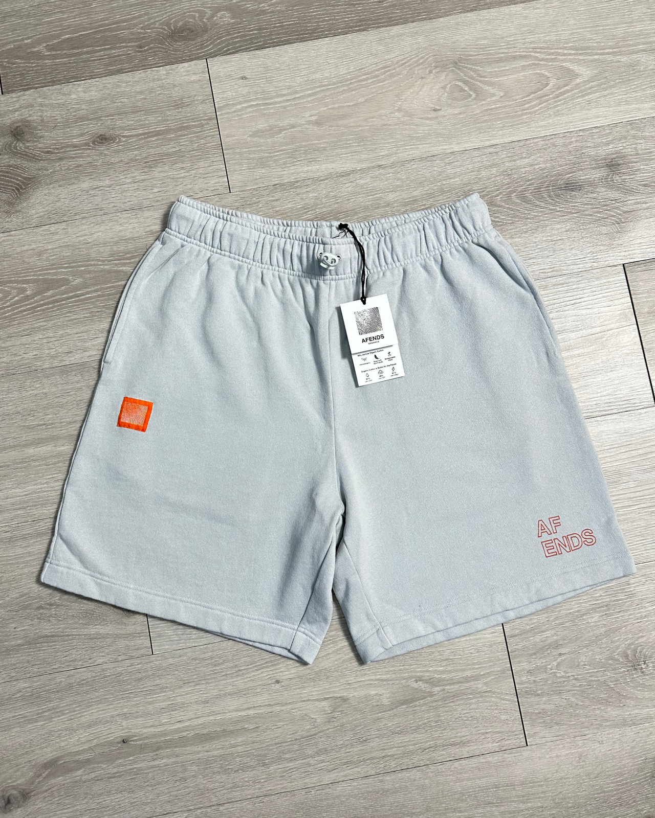 NWT - Afends Conditional Unisex Organic Sweat Short / Smoke