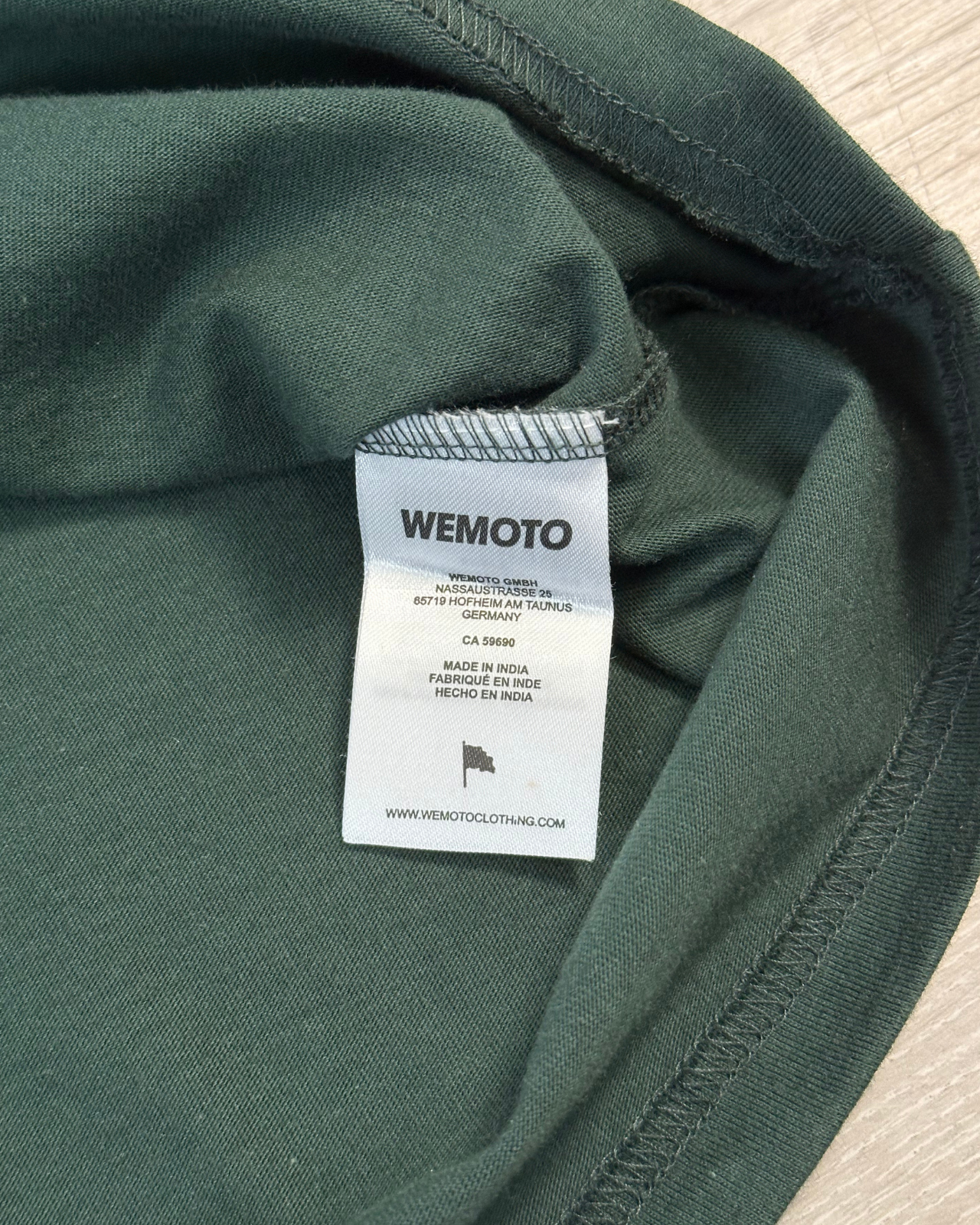 Sample NWT Wemoto Record Tee / Green