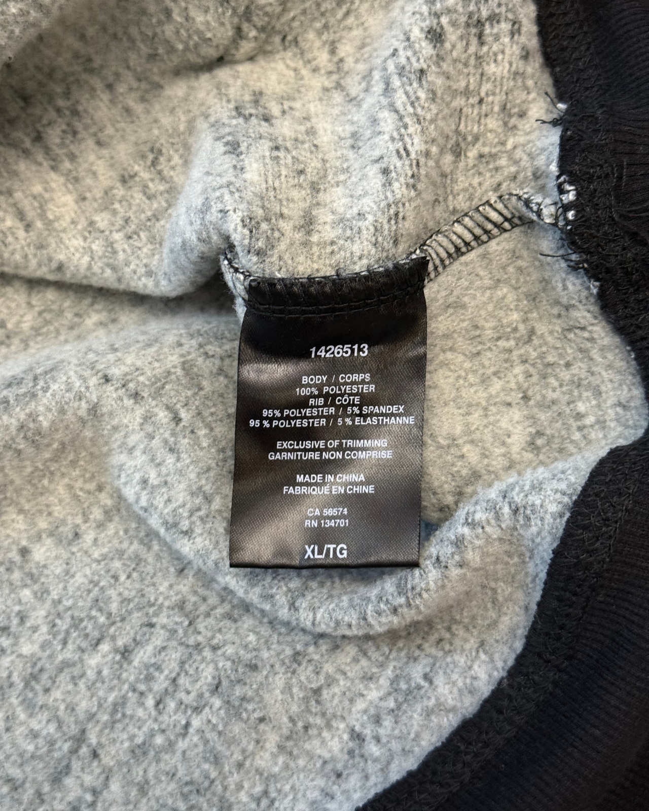 RealTree Logo Grey/Black Hoodie - Size XL