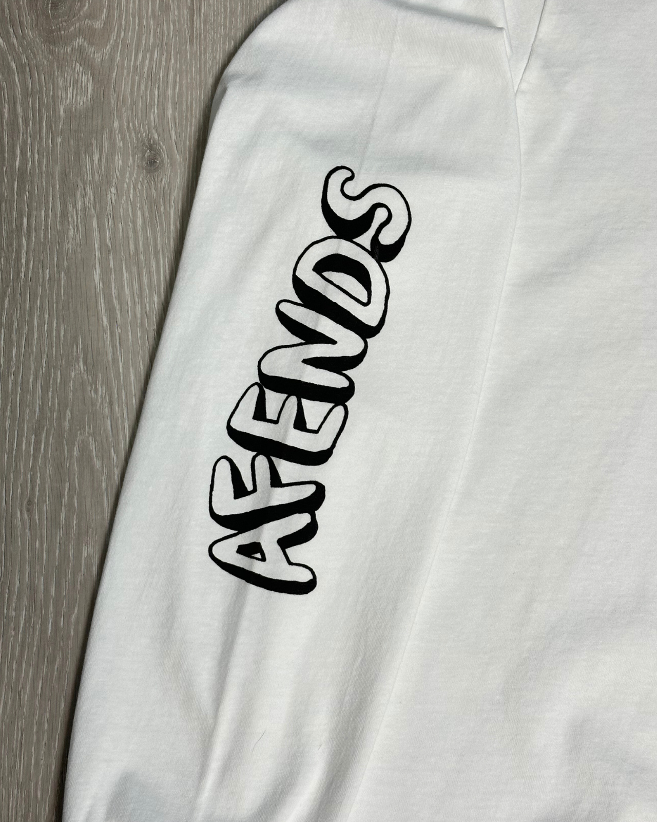 NWT - Afends Globe Recycled Long Sleeve Tee / White