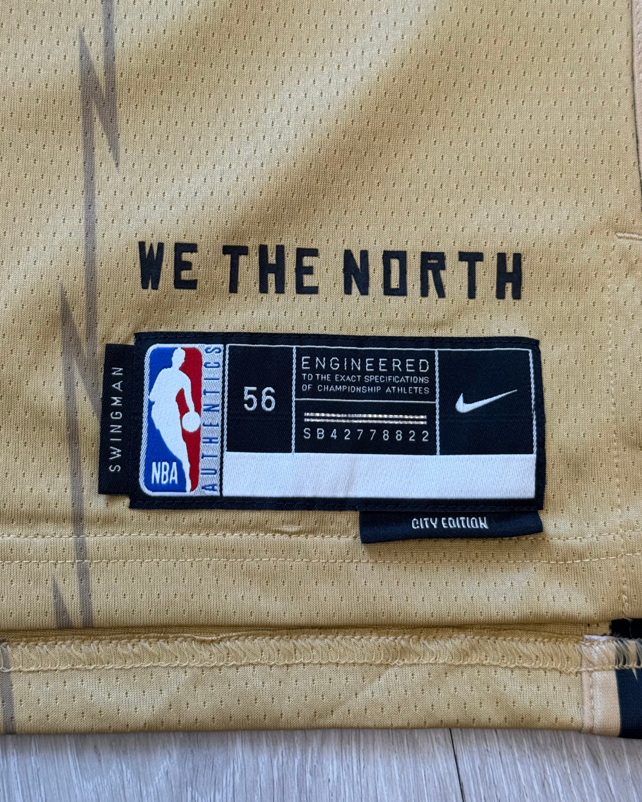 NWT - Nike x October's Very Own OVO Toronto Raptors NBA East End City Edition Basketball Jersey - Size XXL