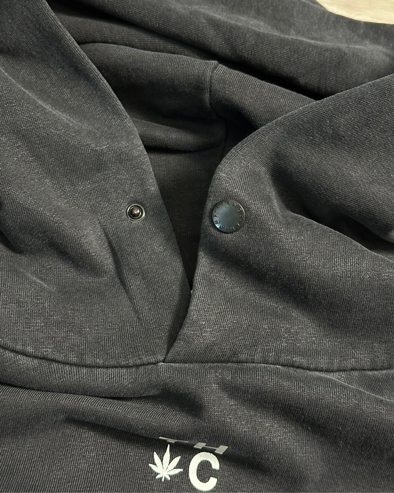 NWT - Afends House Arrest Hemp Hoodie / Faded Black