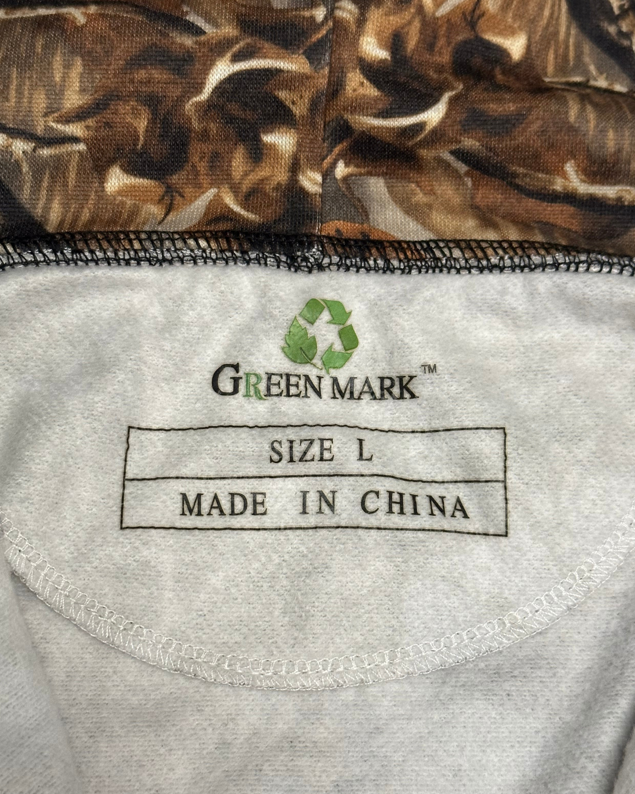 New - Green Mark Seclusion 3D Tree Camo Zip-Up Hoodie - Size L