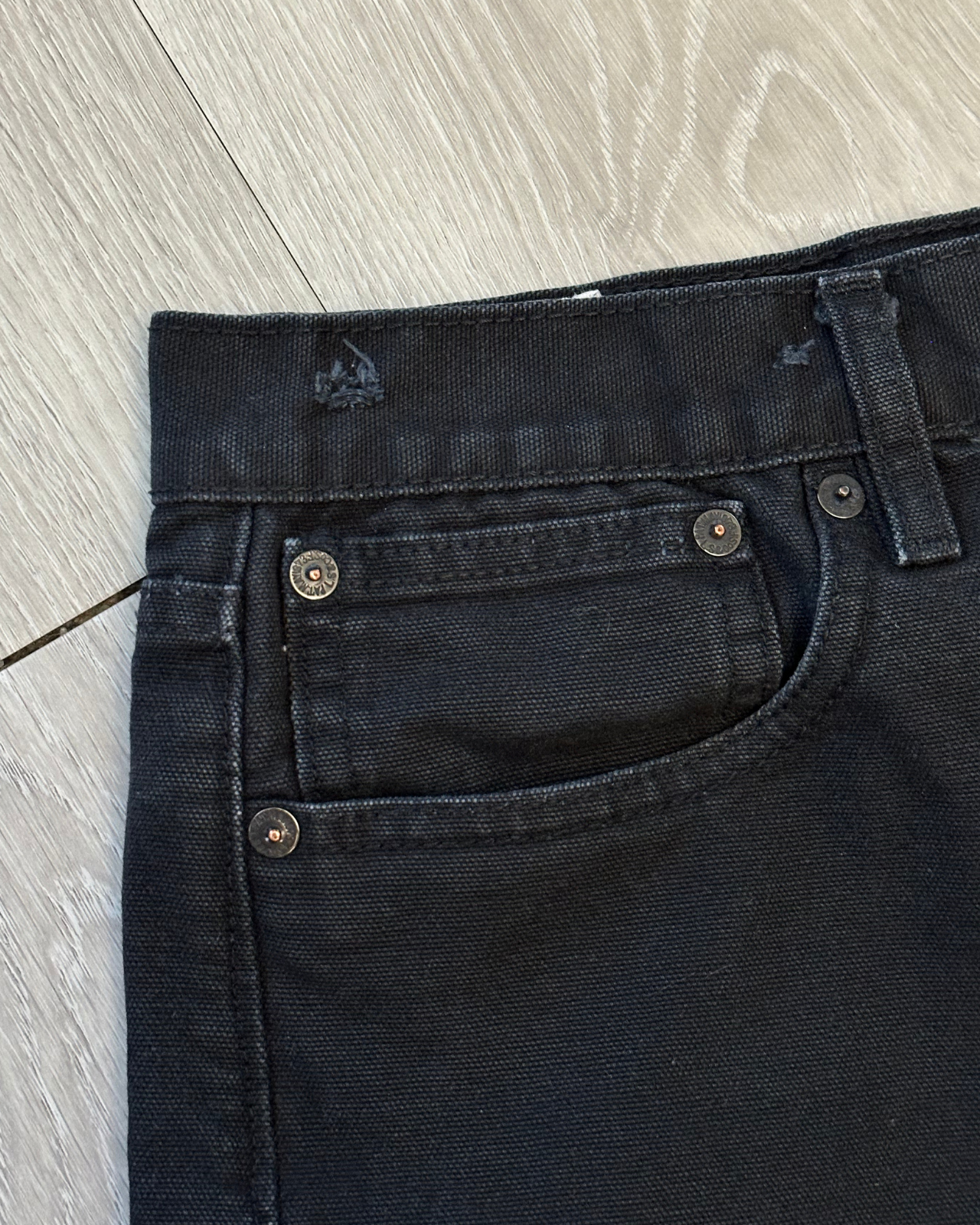 Levi's Buckle-Back Relaxed Fit Black Jeans - Size 33x28