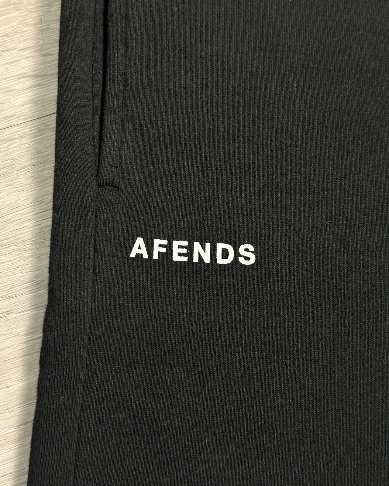 NWT - Afends Razor Unisex Organic Sweat Short / Black