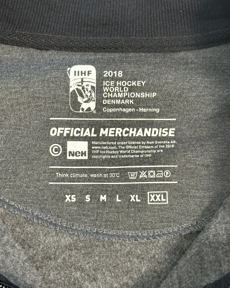 '18 IIHF Ice Hockey World Championship Denmark Bomber Sweatshirt - Size XXL