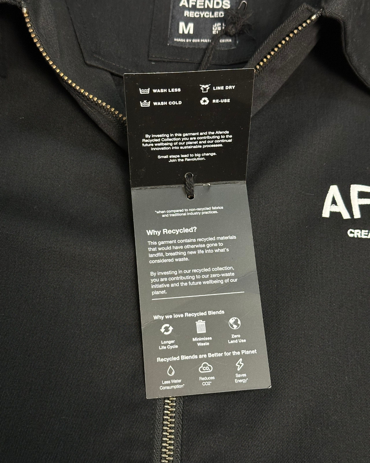 NWT - Afends Spaced Recycled Coach Jacket / Black