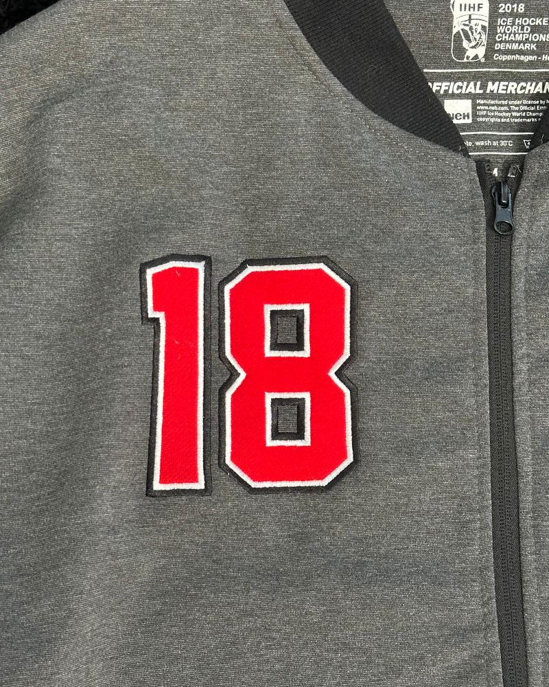 '18 IIHF Ice Hockey World Championship Denmark Bomber Sweatshirt - Size XXL