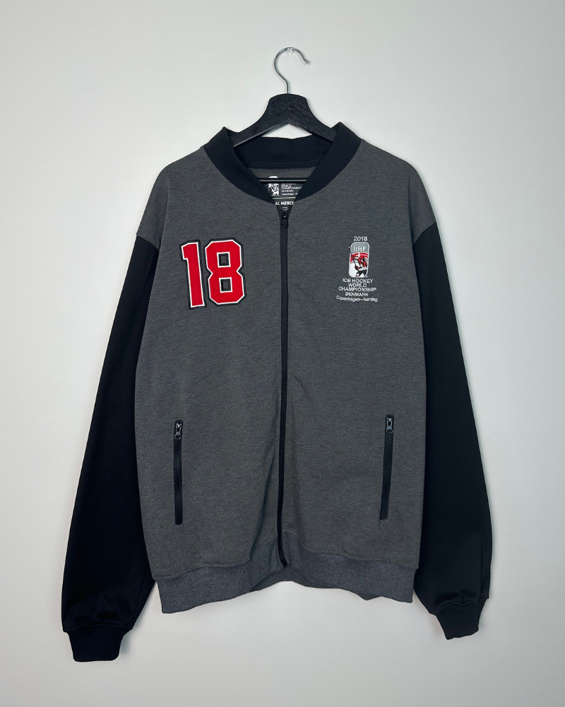 '18 IIHF Ice Hockey World Championship Denmark Bomber Sweatshirt - Size XXL