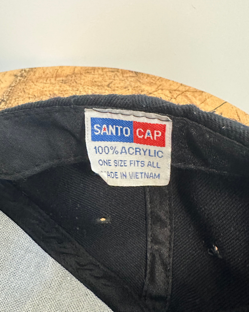 Vintage Biker To The Bone Skull Flame Cap Hat