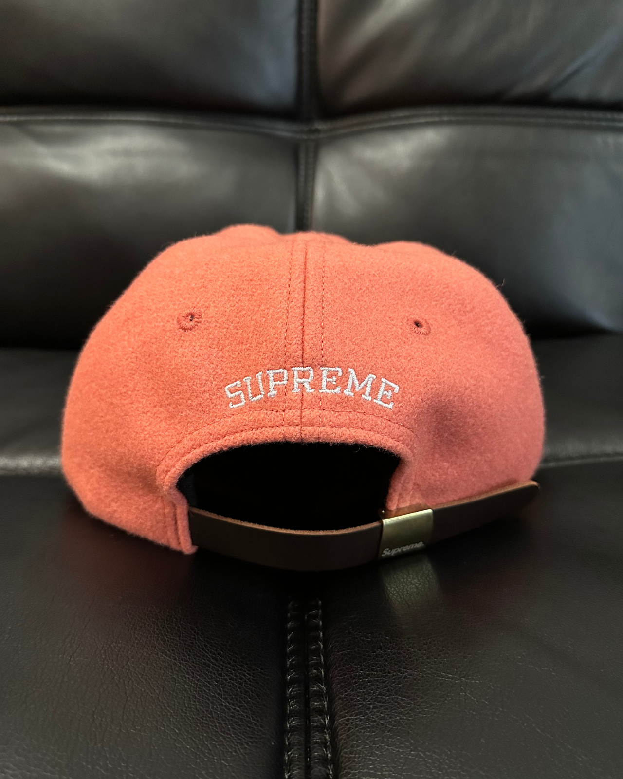 NWT - '17 Supreme S Logo Wool Strap Back Hat