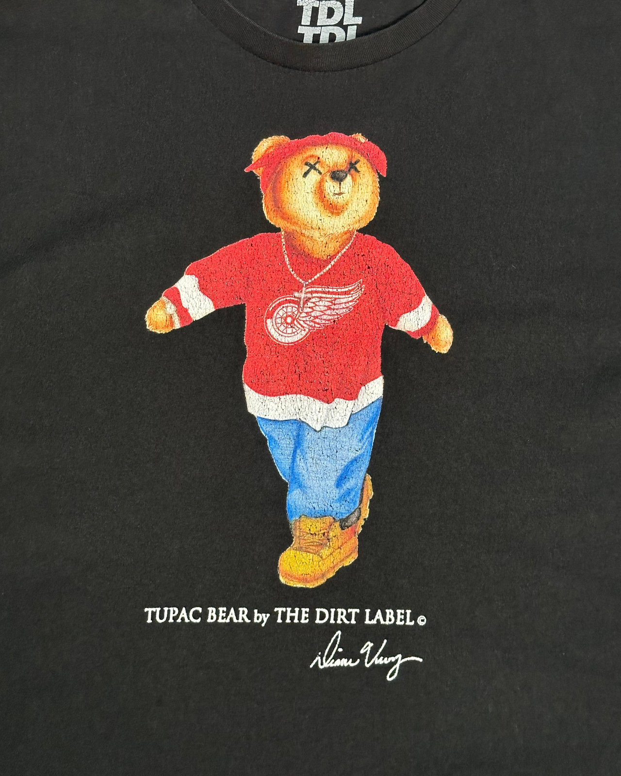 The Dirt Label Tupac Bear T-Shirt - Size XXL