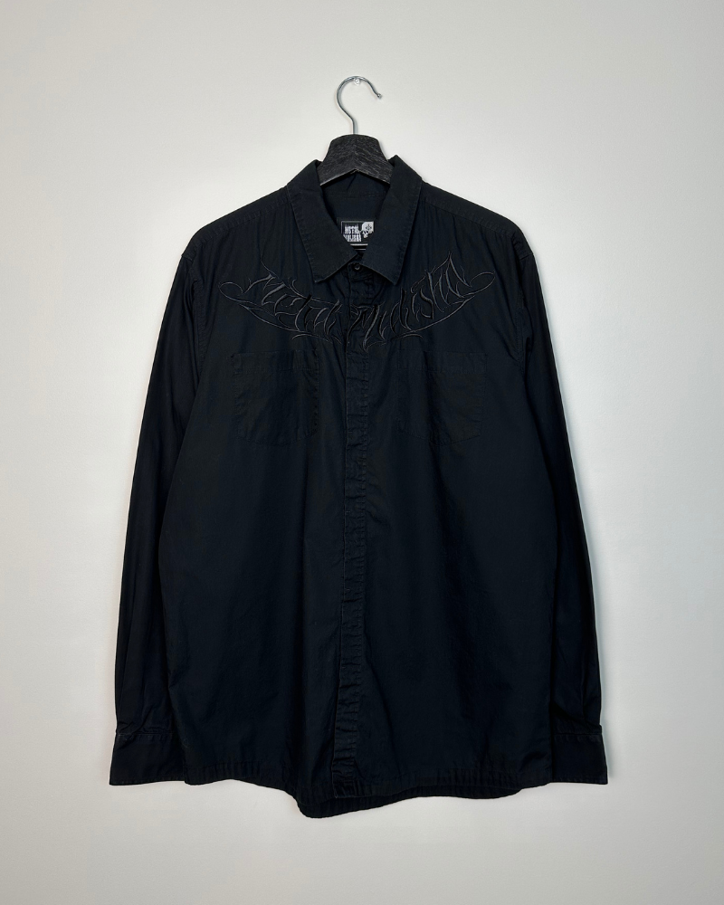 Metal Mulisha Embroidered Button-Up Shirt - Size L