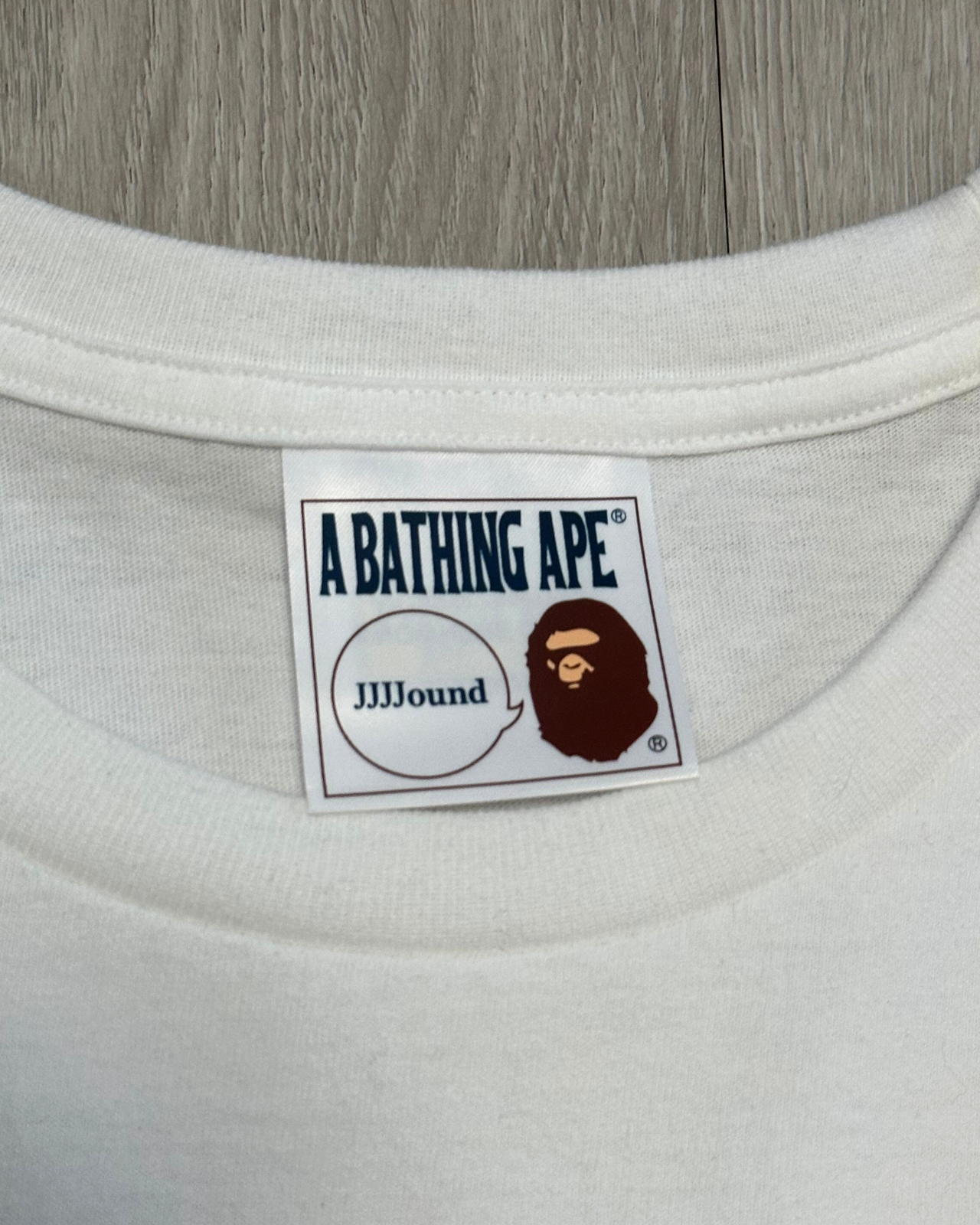 New - SS/23 BAPE x JJJJound College Timeless Ape T-Shirt - Size XXL