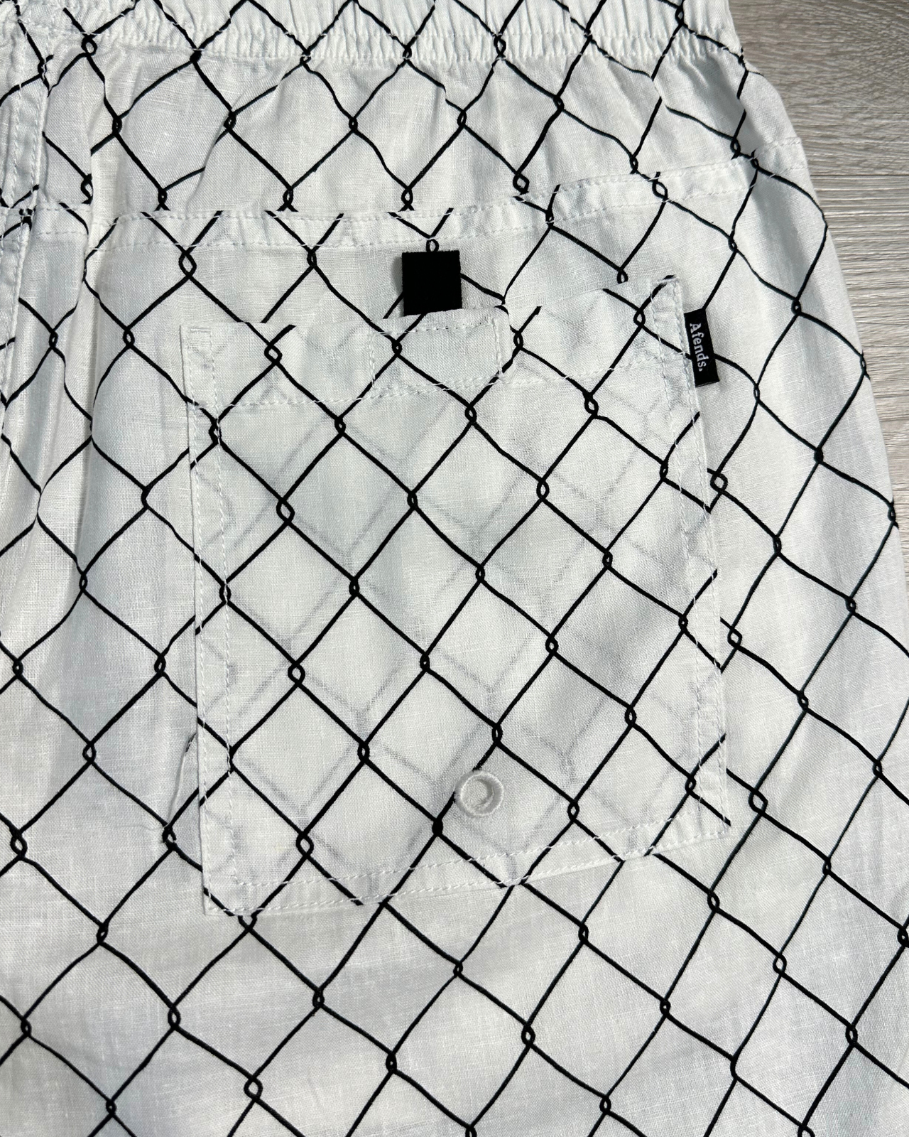 NWT - Afends Wired Ninety Eights Hemp Short / White