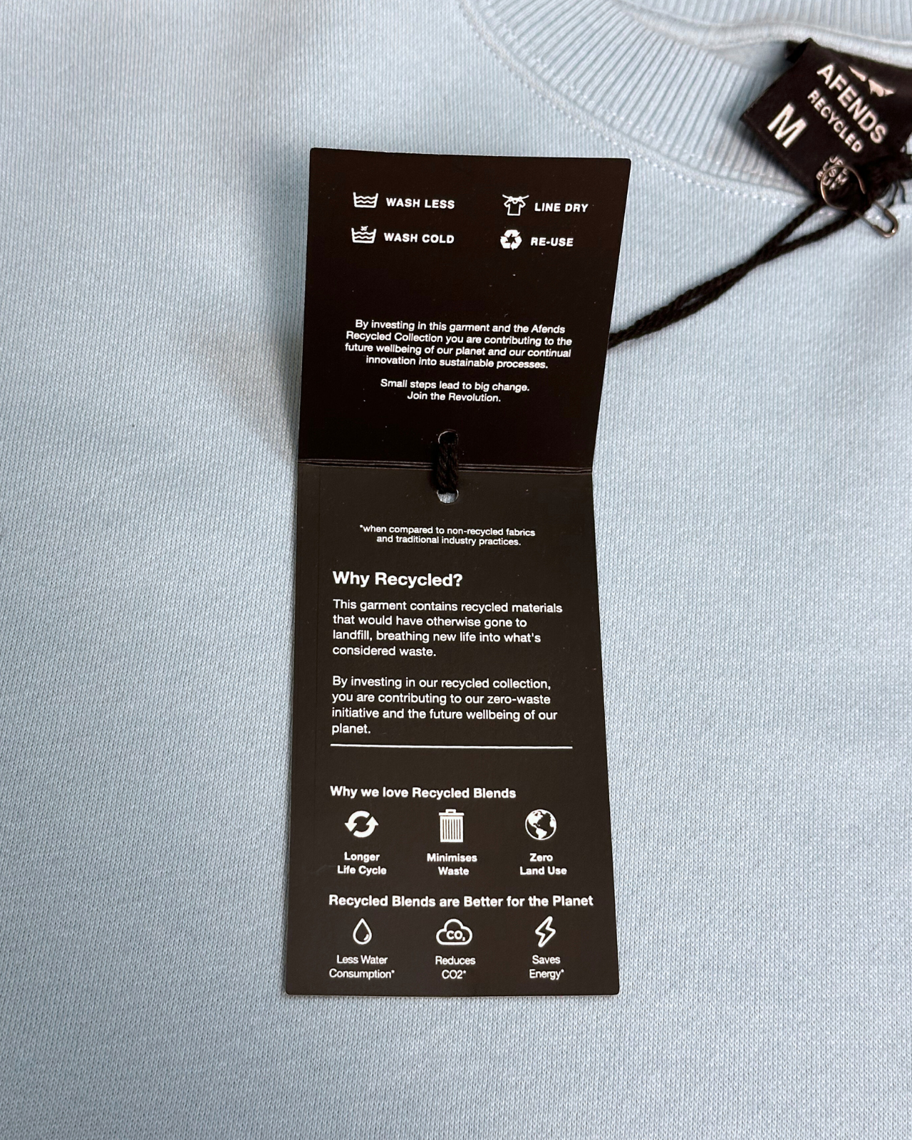 NWT - Afends Flowers Recycled Crew Neck / Sky Blue