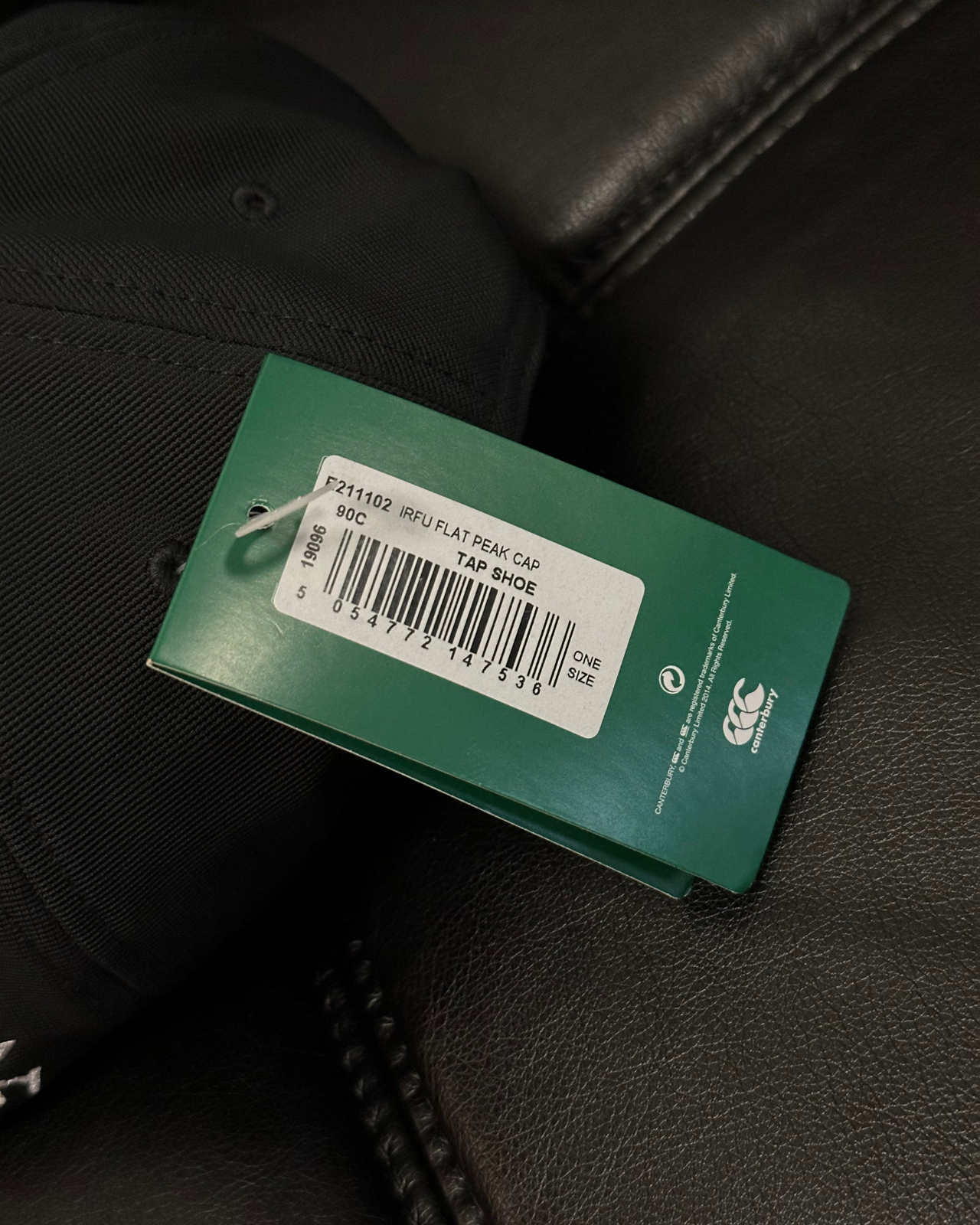 NWT - Rare Canterbury IRFU Irish Rugby Football Union Flat Peak Snap Back Hat