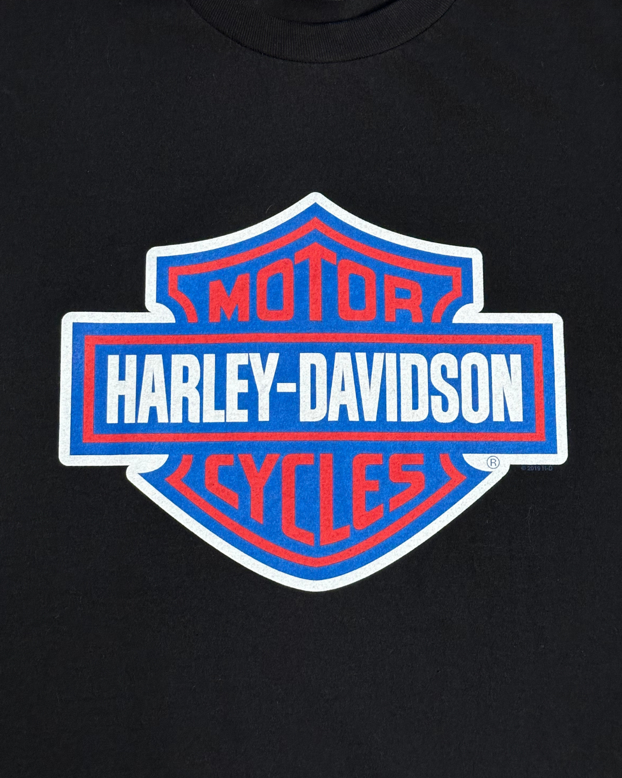 '19 Harley Davidson Motorcycles Logo T-Shirt - Size L