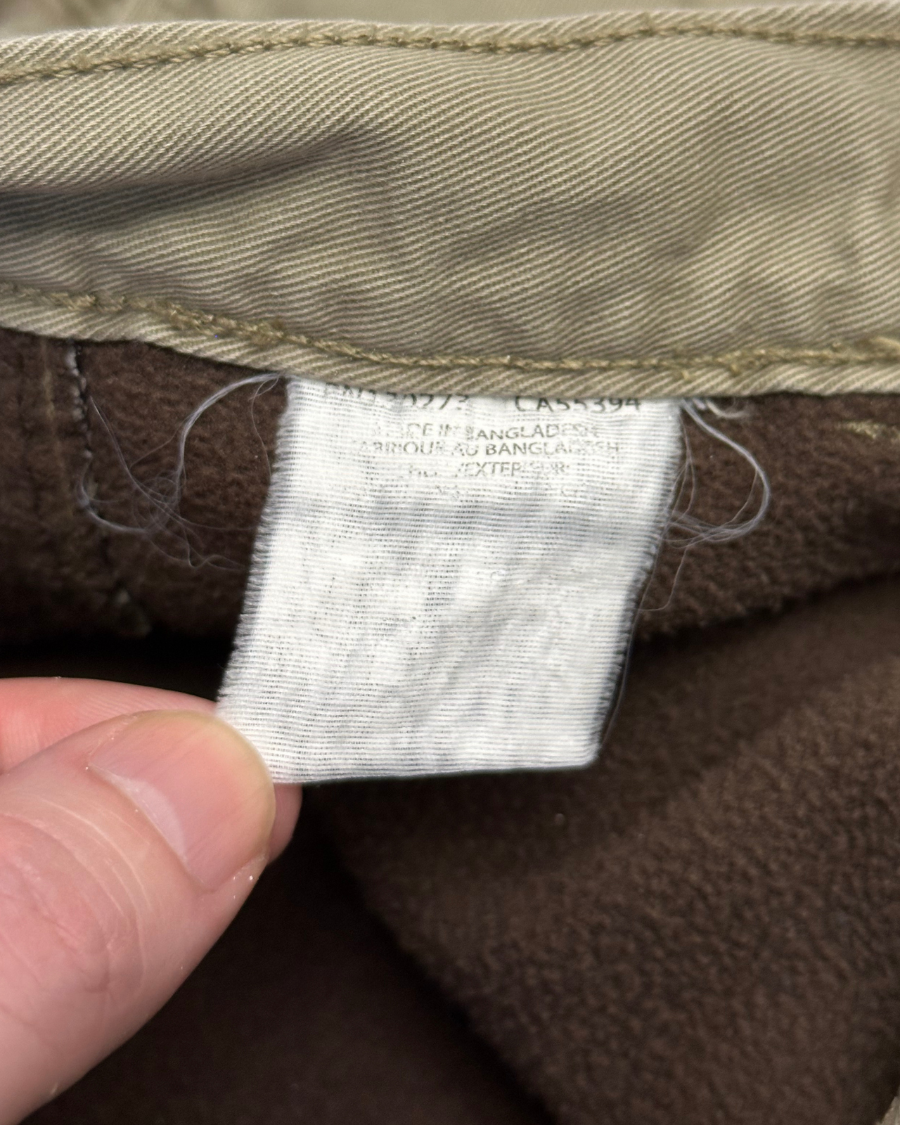 Wrangler Relaxed Fit Fleece Lined Cargo Pants - Size 33x29