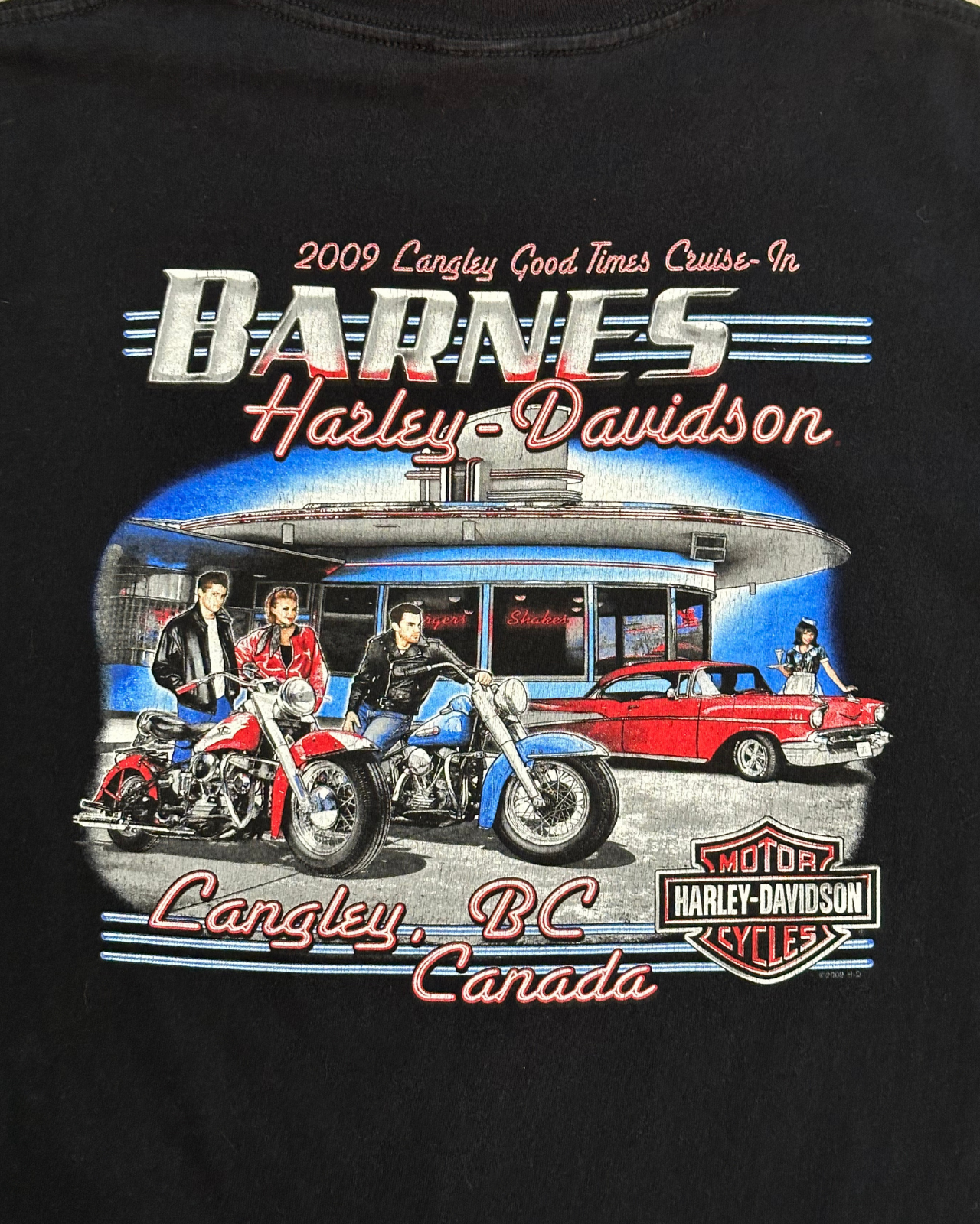 '09 Harley Davidson Barnes Langley BC T-Shirt - Size 3XL
