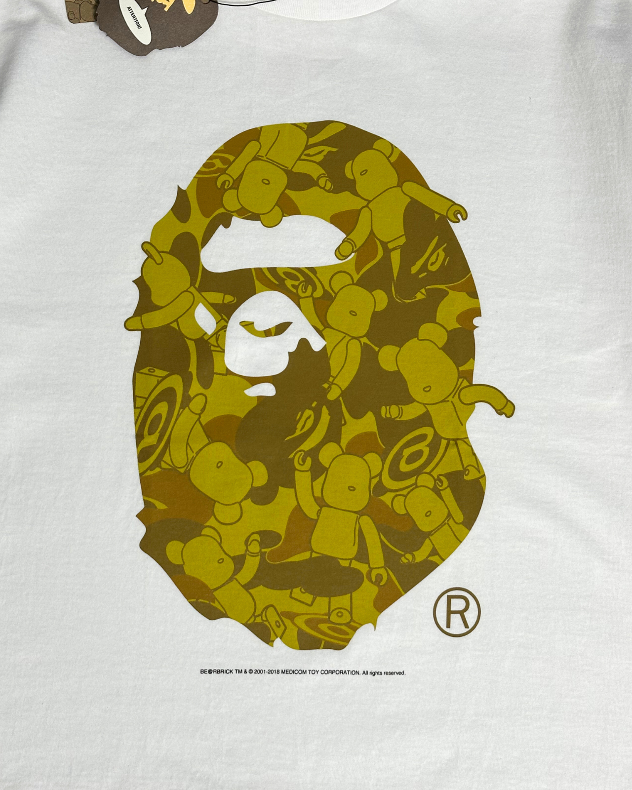 NWT - BAPE x Medicomtoy Bearbrick Ape Head T-Shirt - Size XXL