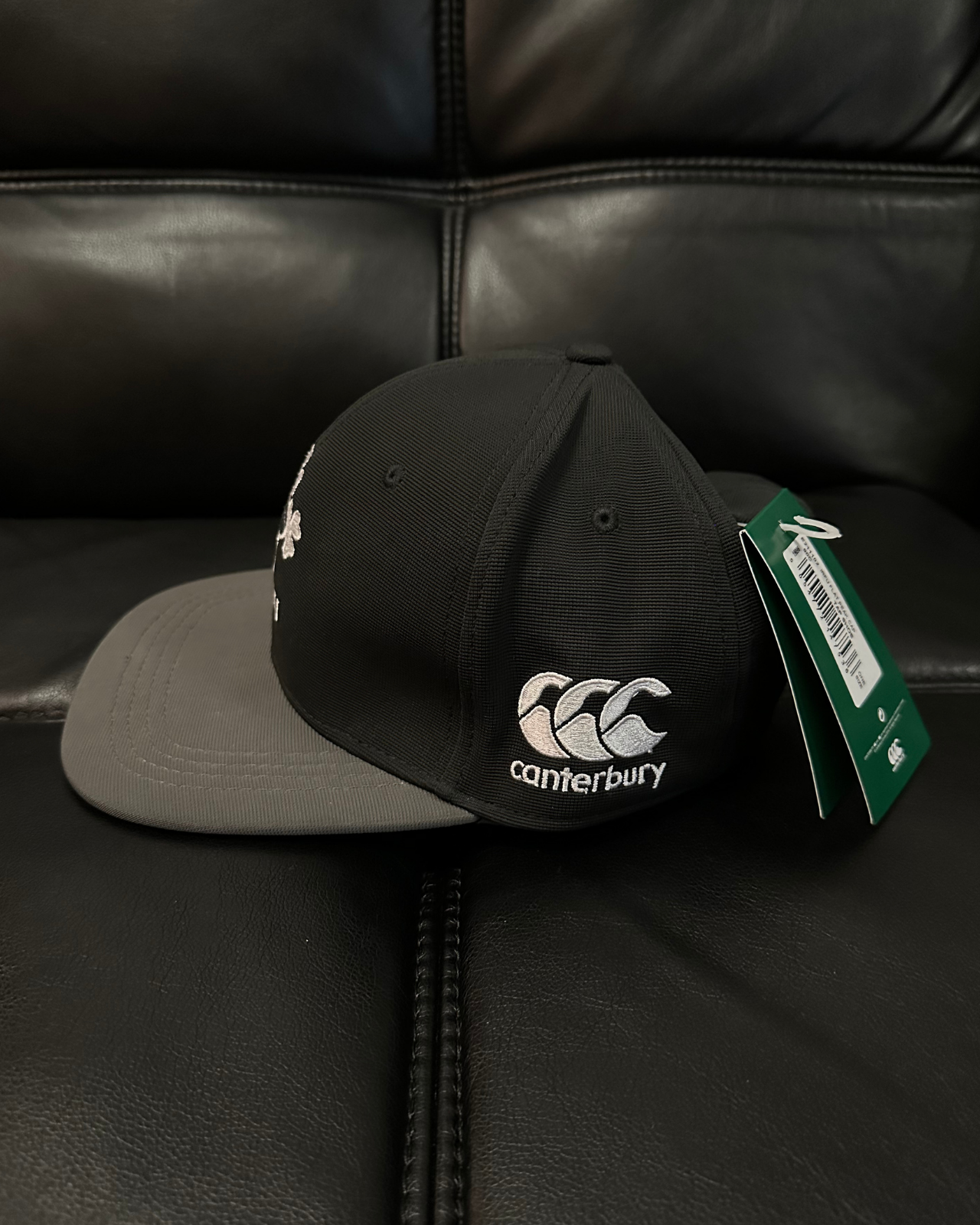 NWT - Rare Canterbury IRFU Irish Rugby Football Union Flat Peak Snap Back Hat